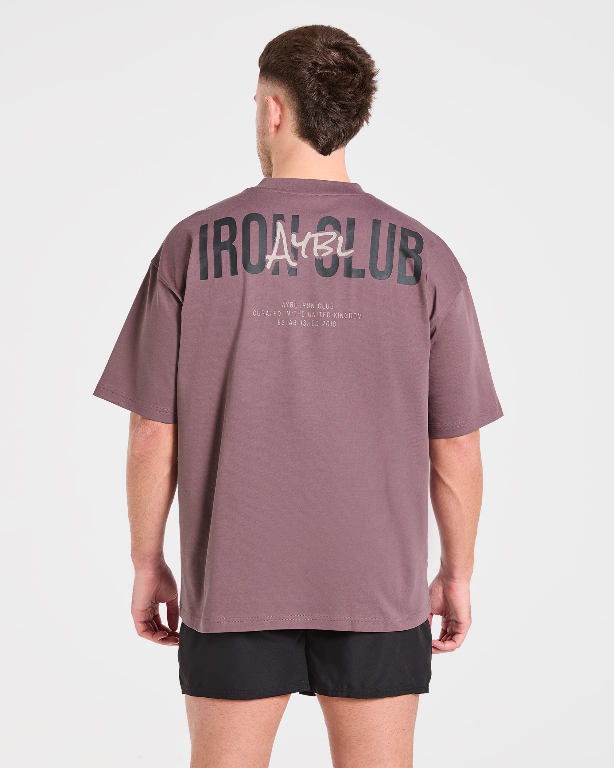 AYBL Iron Club Oversized T Shirt - Flint Violett