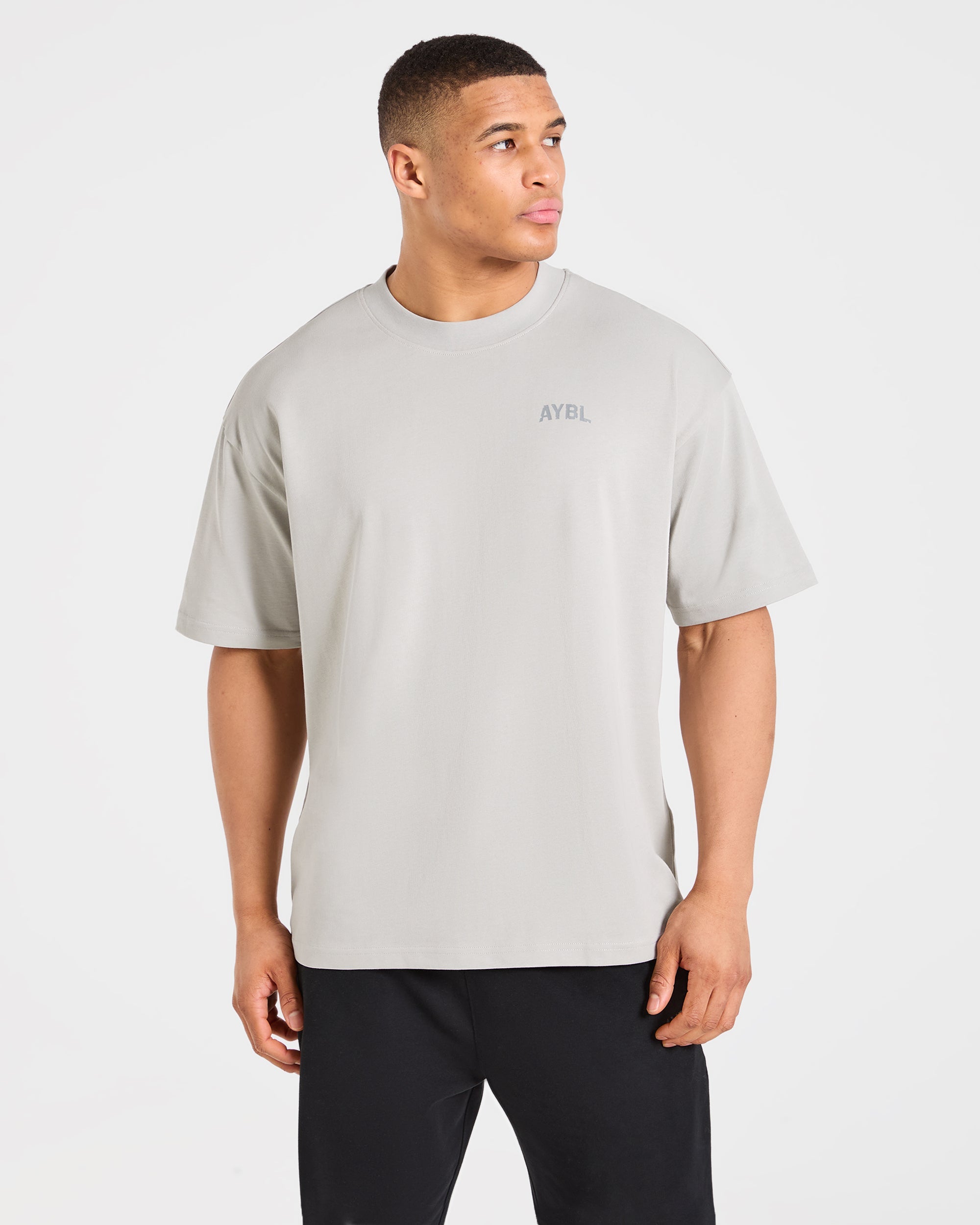 Strength Division Oversized T Shirt - Iced Grau