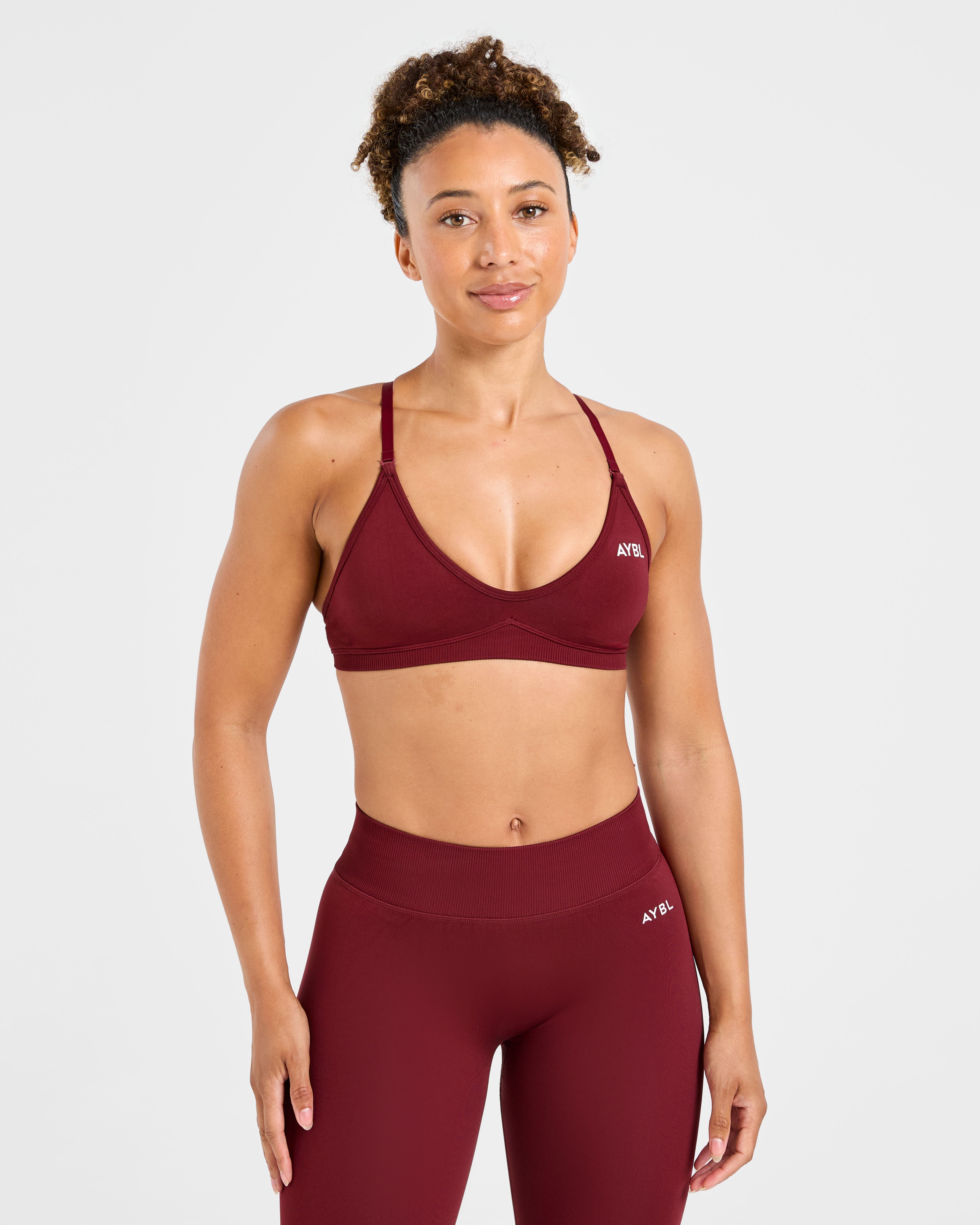 Adapt Seamless Strappy Sports Bra - Autumn Rot