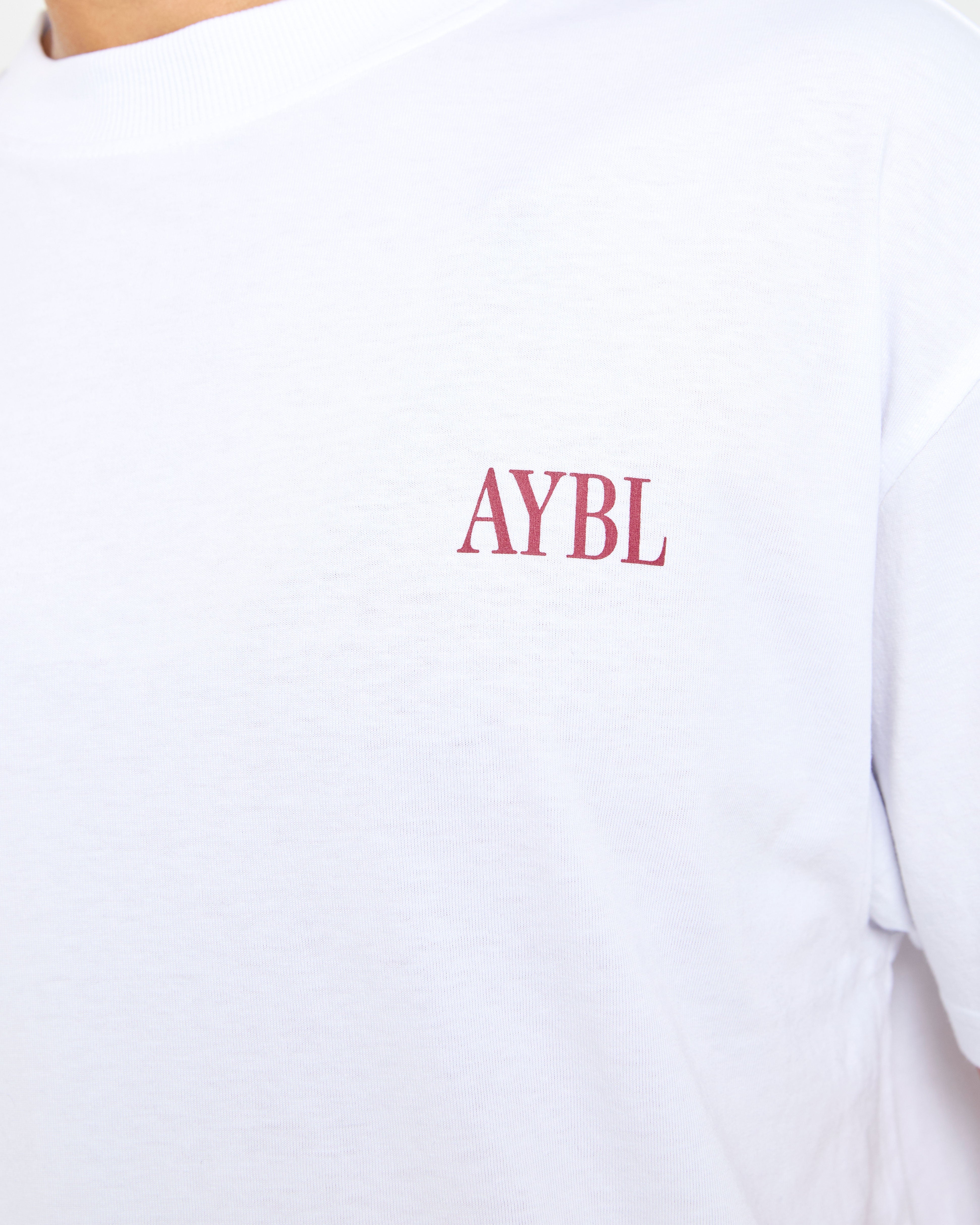 AYBL Strength Studio Oversized T Shirt - Weiß
