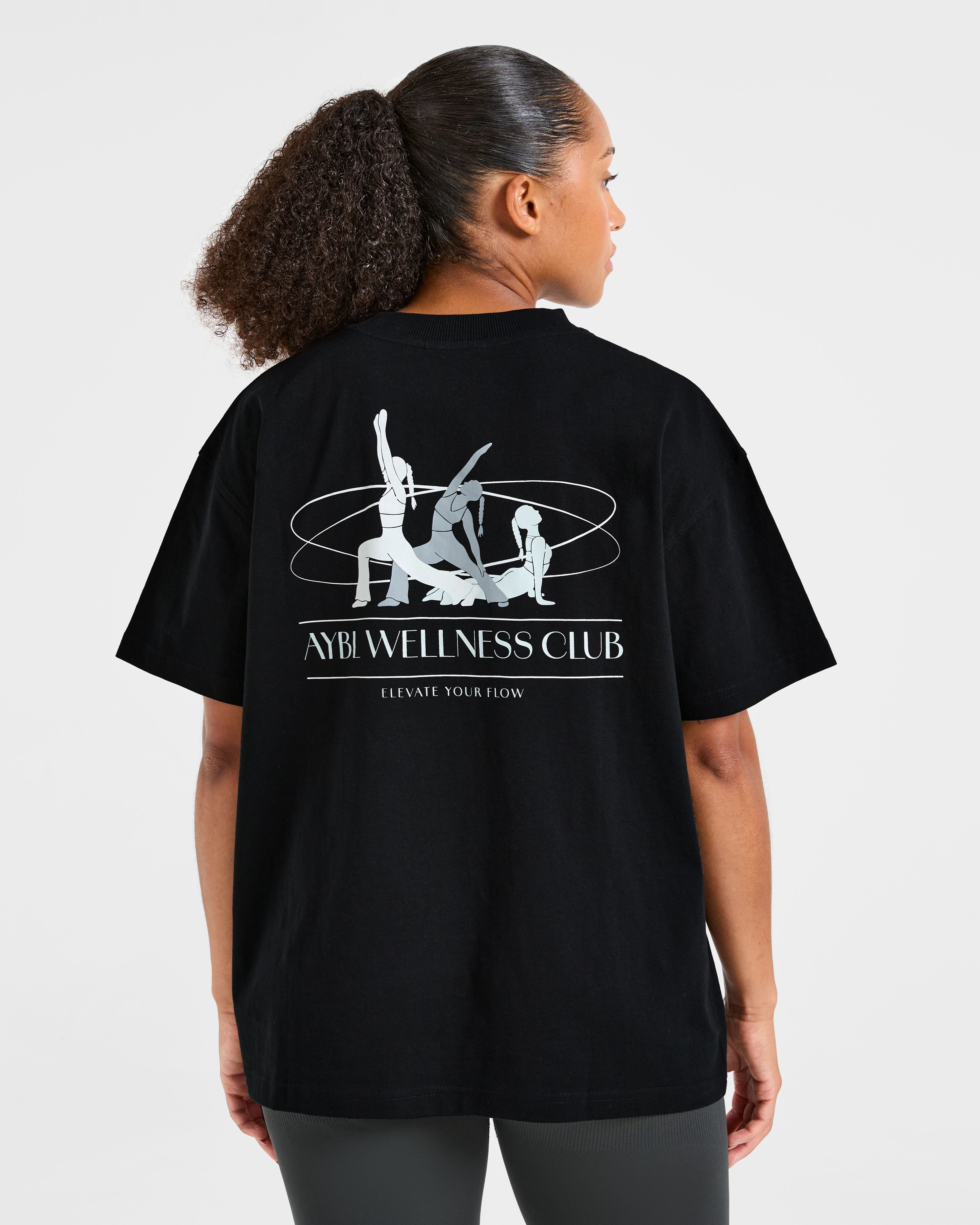 AYBL Wellness Oversized T Shirt - Schwarz