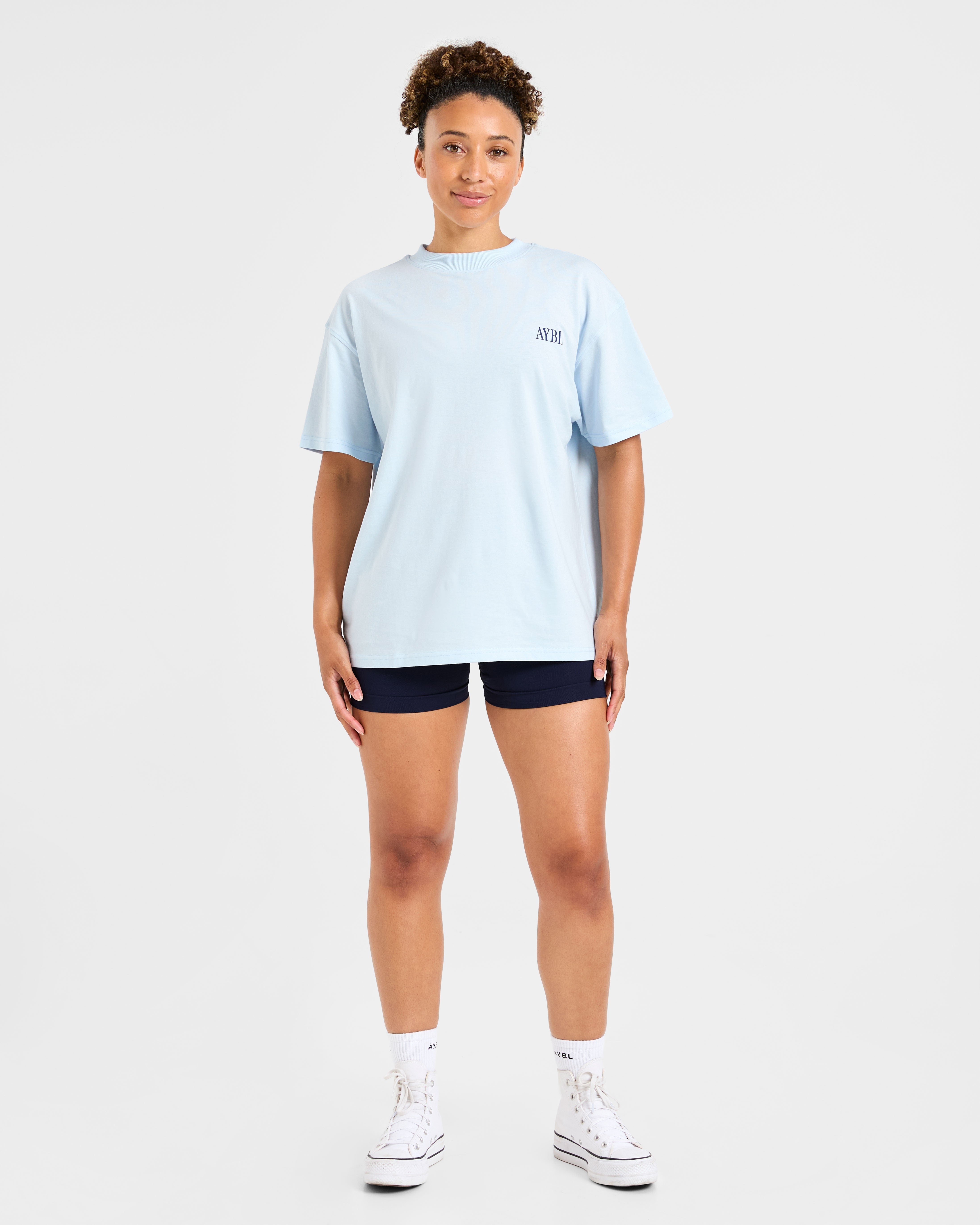 AYBL Strength Studio Oversized T Shirt - Blau