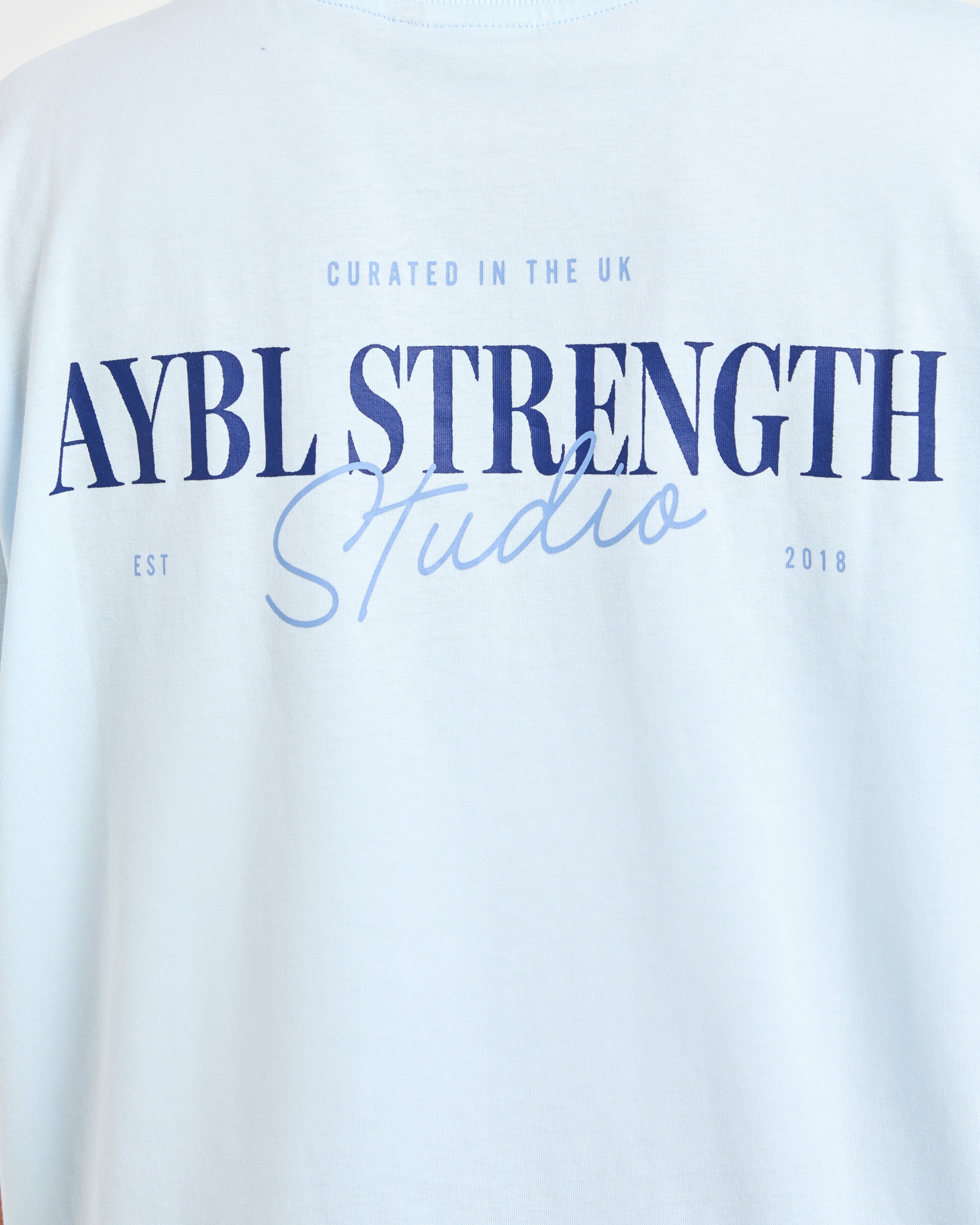 AYBL Strength Studio Oversized T Shirt - Blau