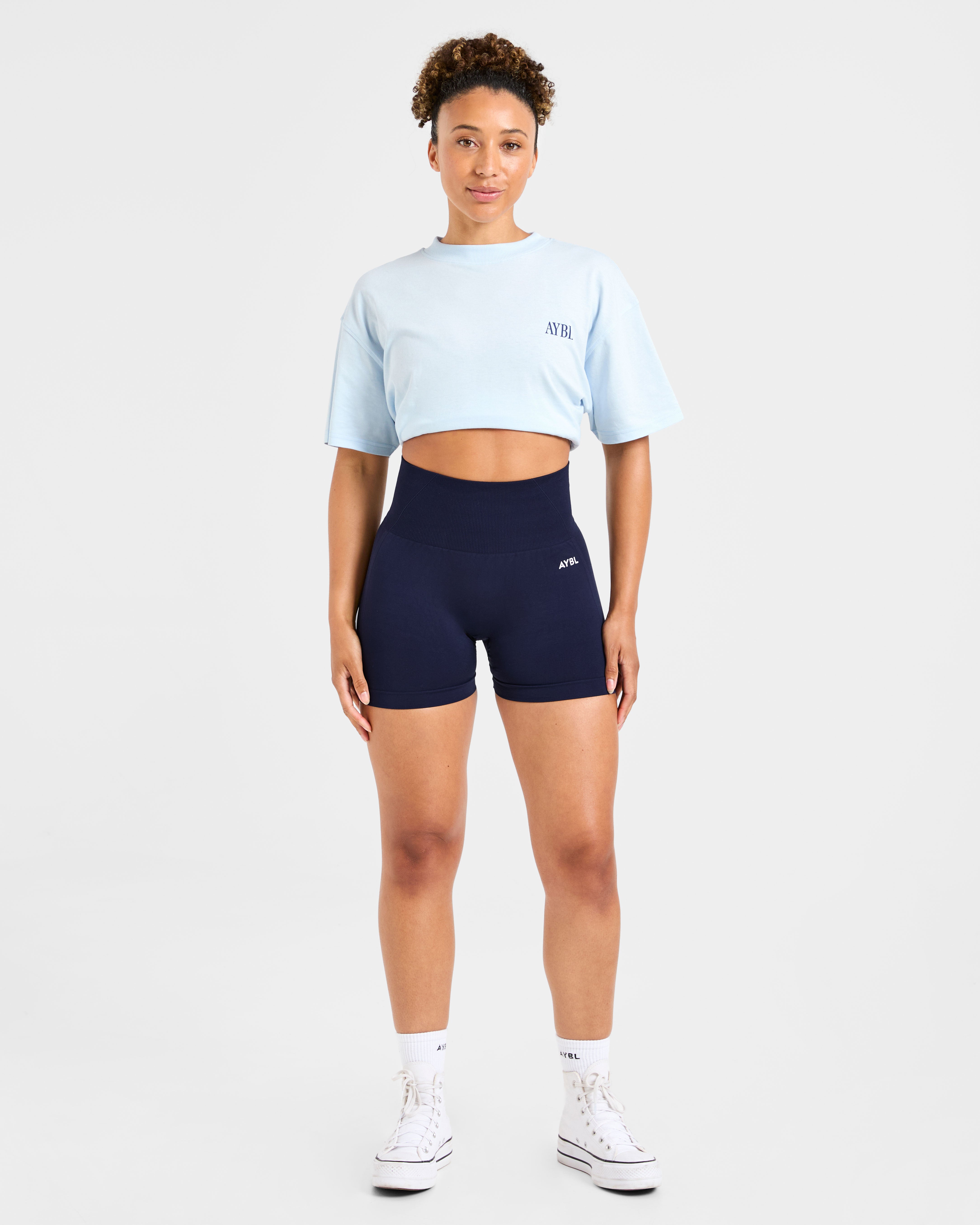 AYBL Strength Studio Oversized T Shirt - Blau