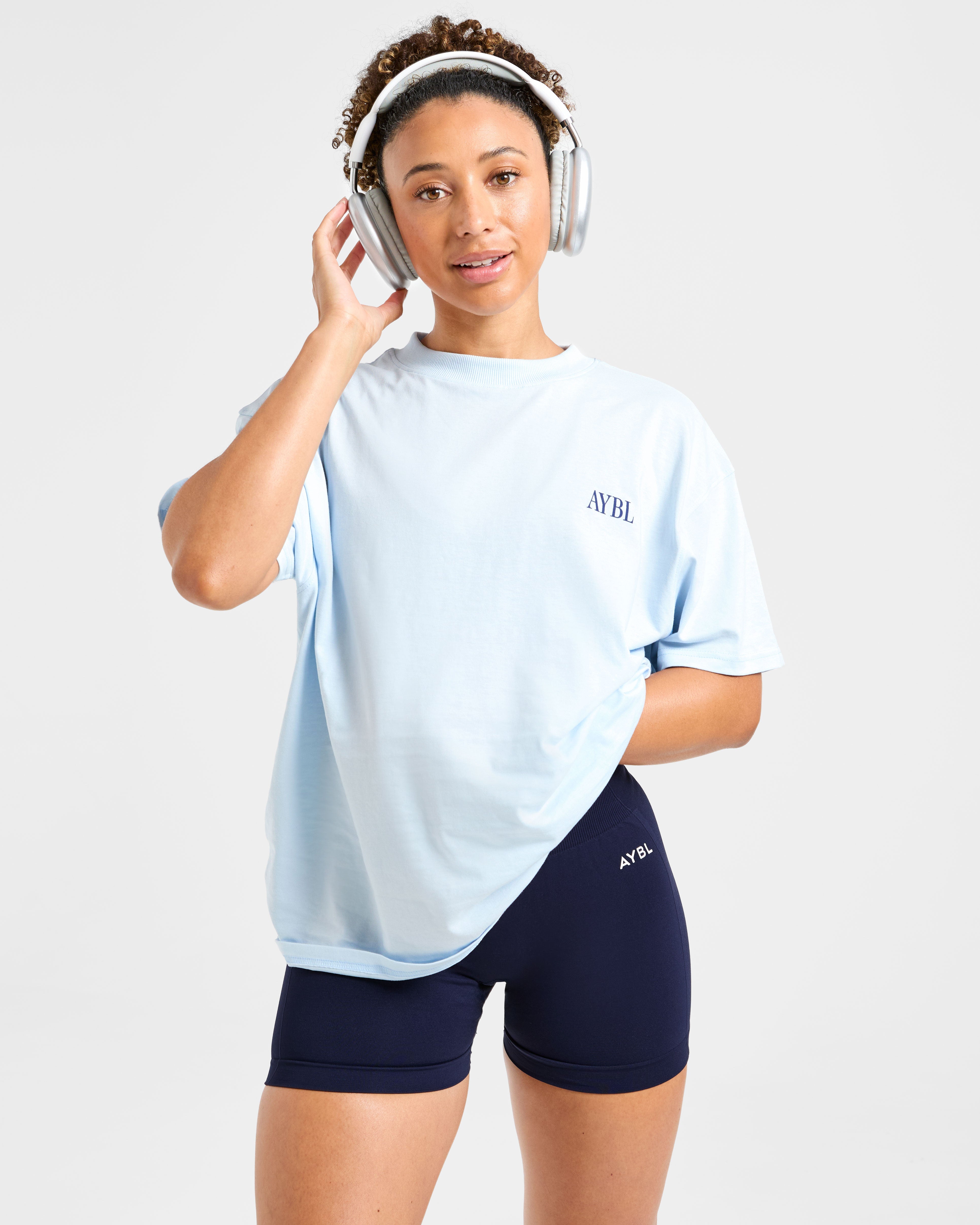 AYBL Strength Studio Oversized T Shirt - Blau