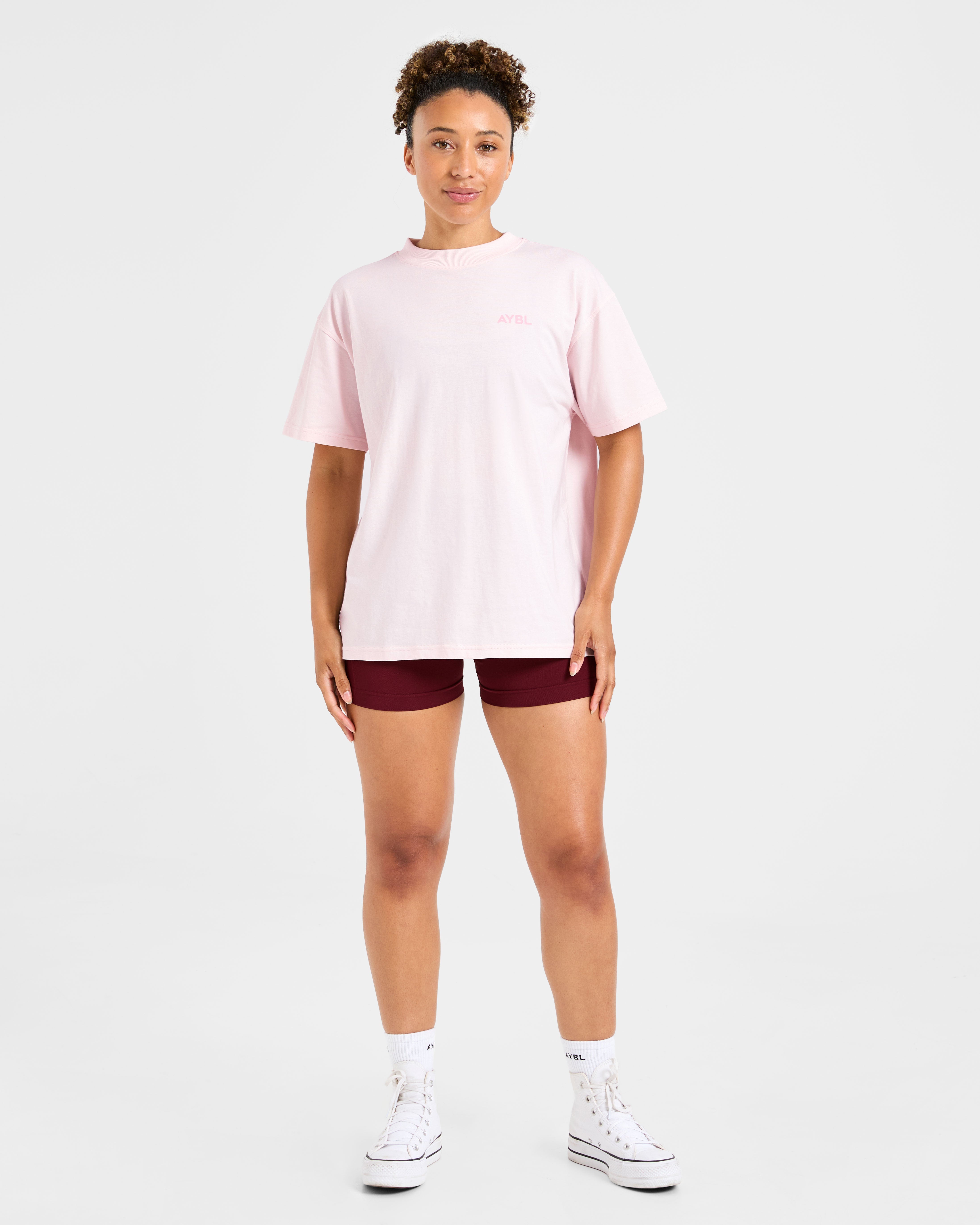 Lift Graphic Oversized T Shirt - Baby Rosa