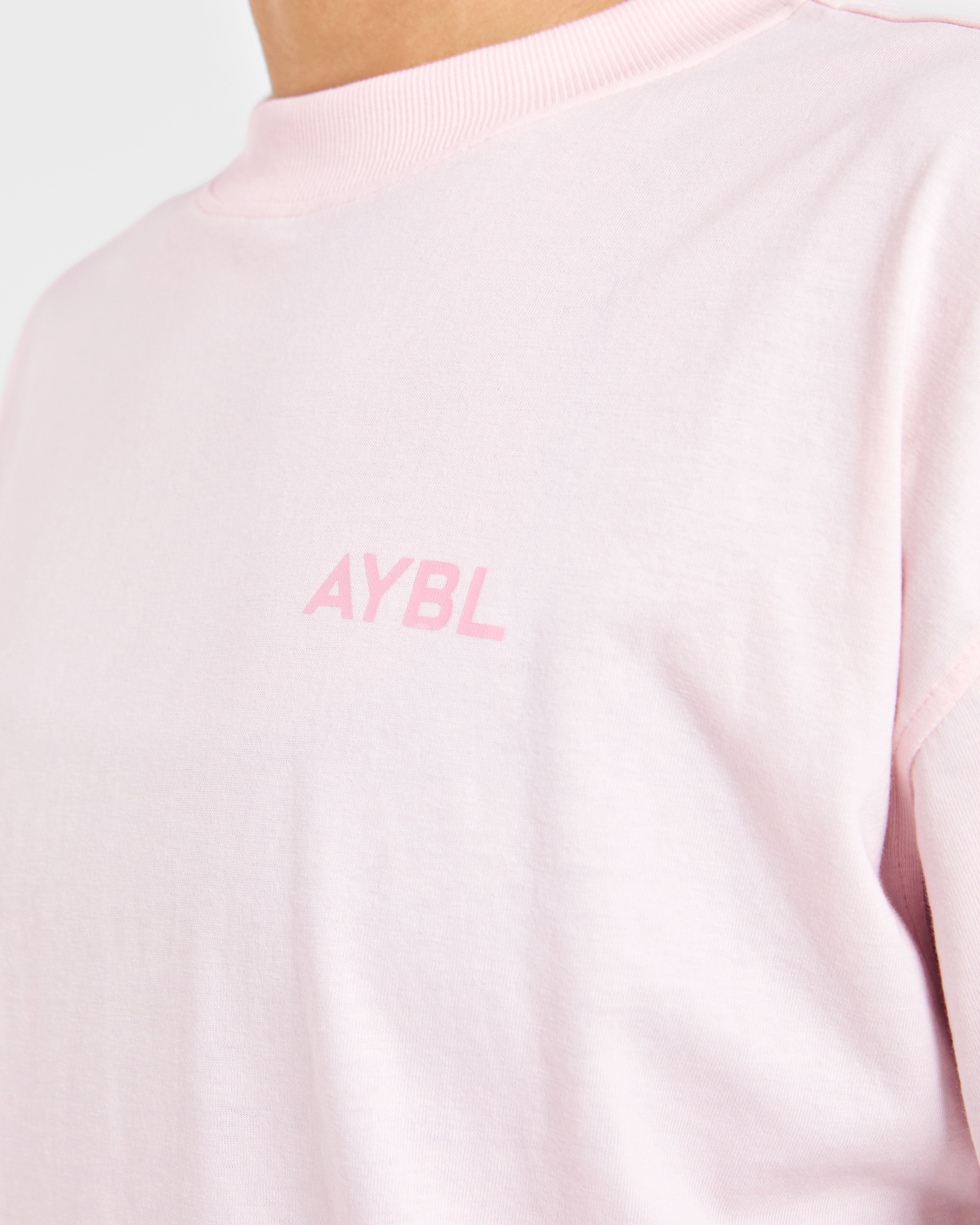 Lift Graphic Oversized T Shirt - Baby Rosa