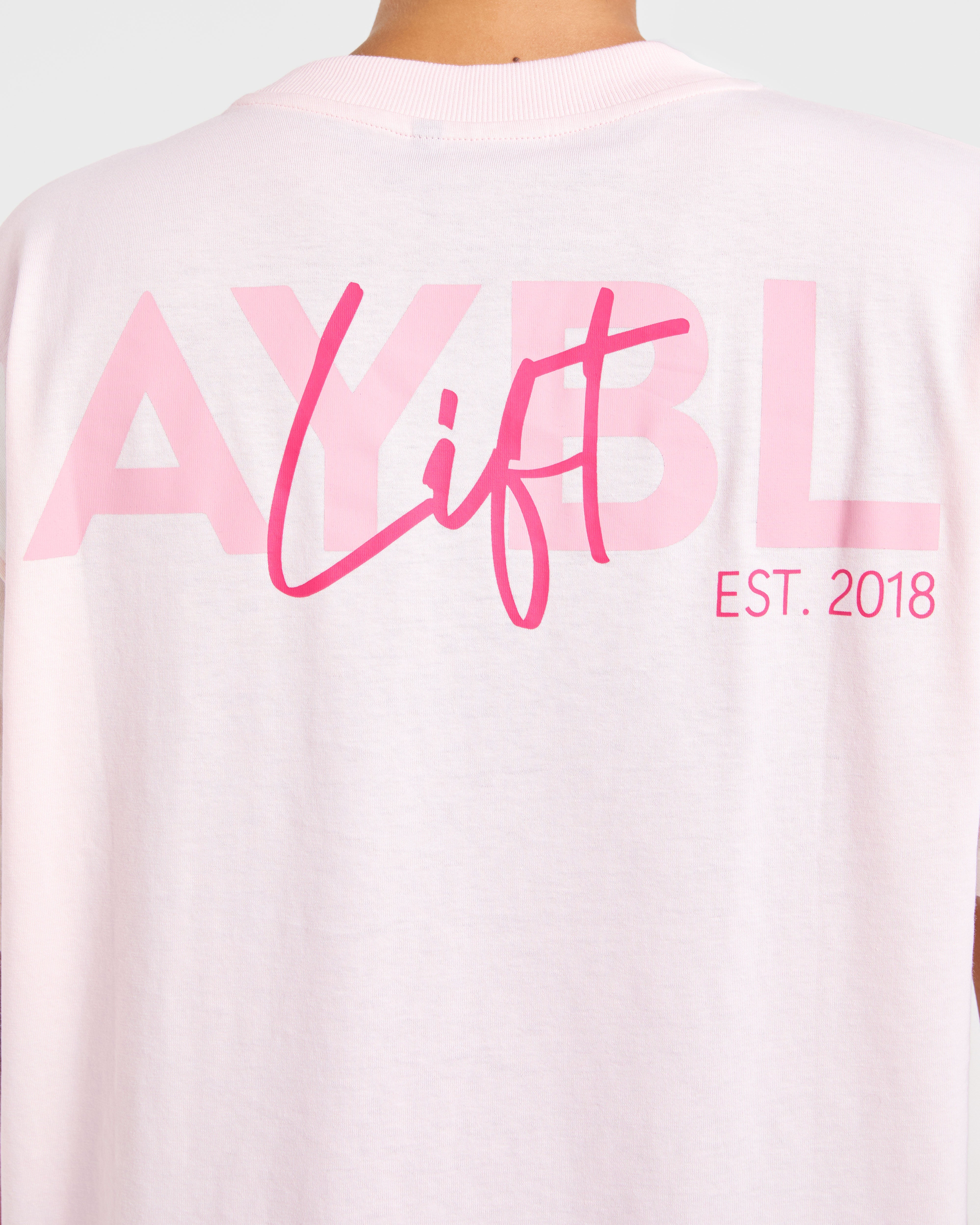 Lift Graphic Oversized T Shirt - Baby Rosa