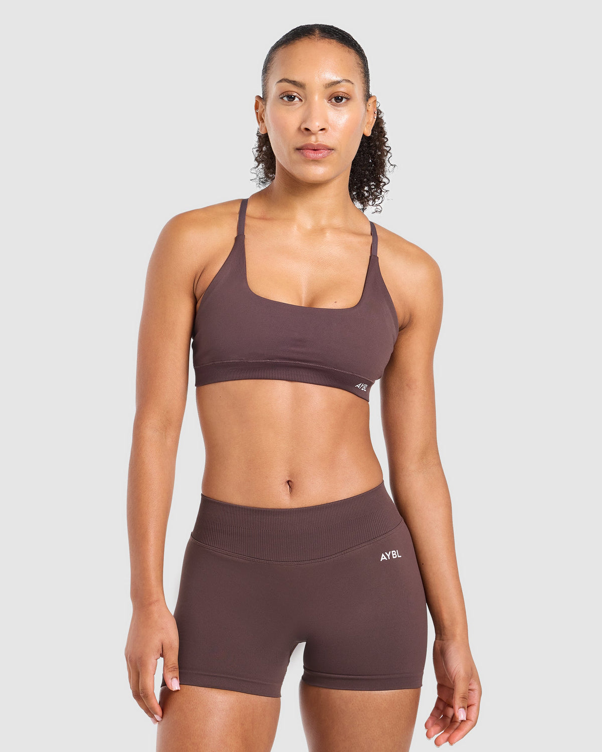 Enhance Seamless Sports Bra - Cocoa Braun