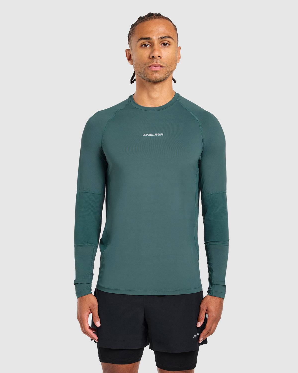 Run Long Sleeve T Shirt - Dark Teal