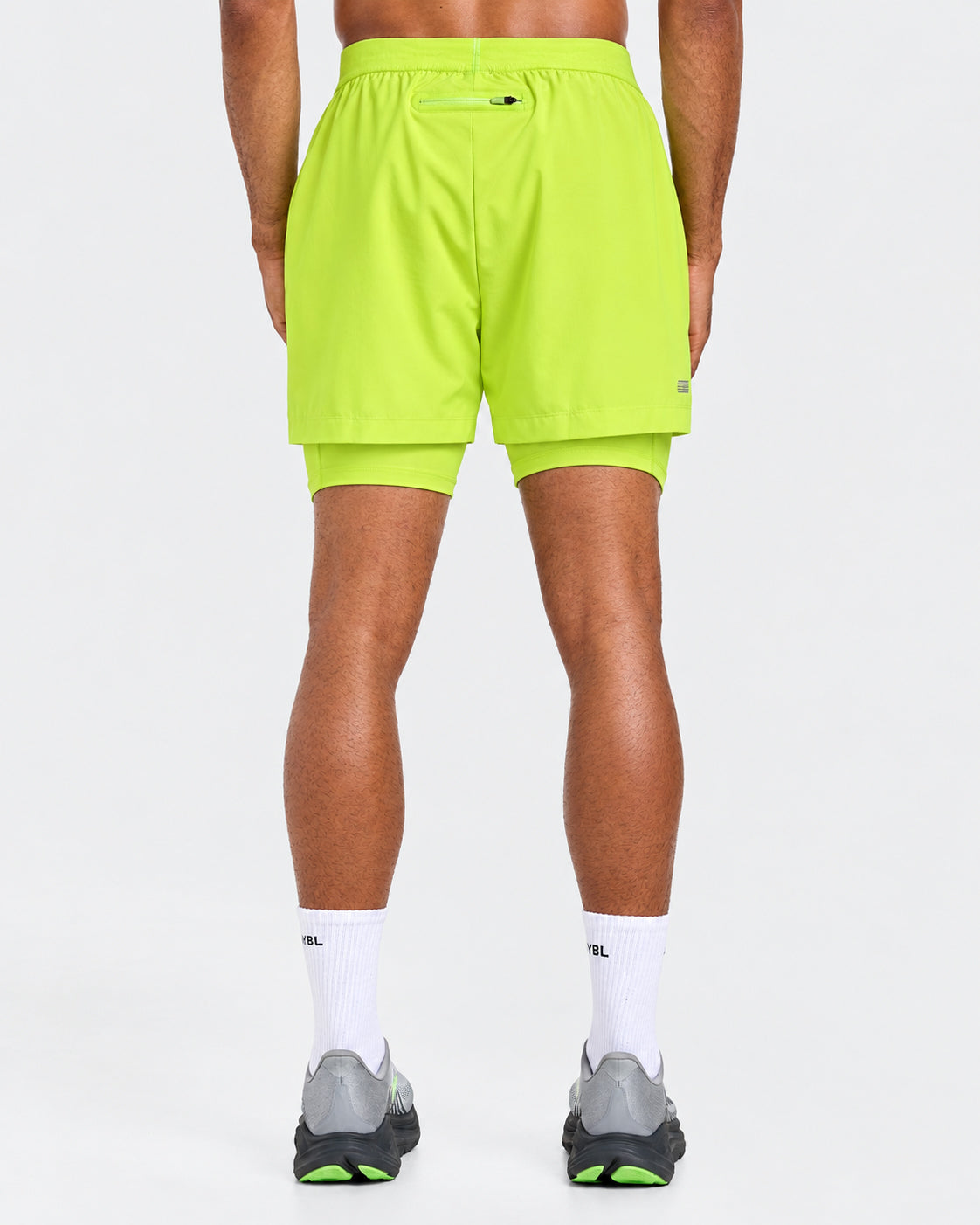 Run 2 in 1 Shorts - Neon Gelb