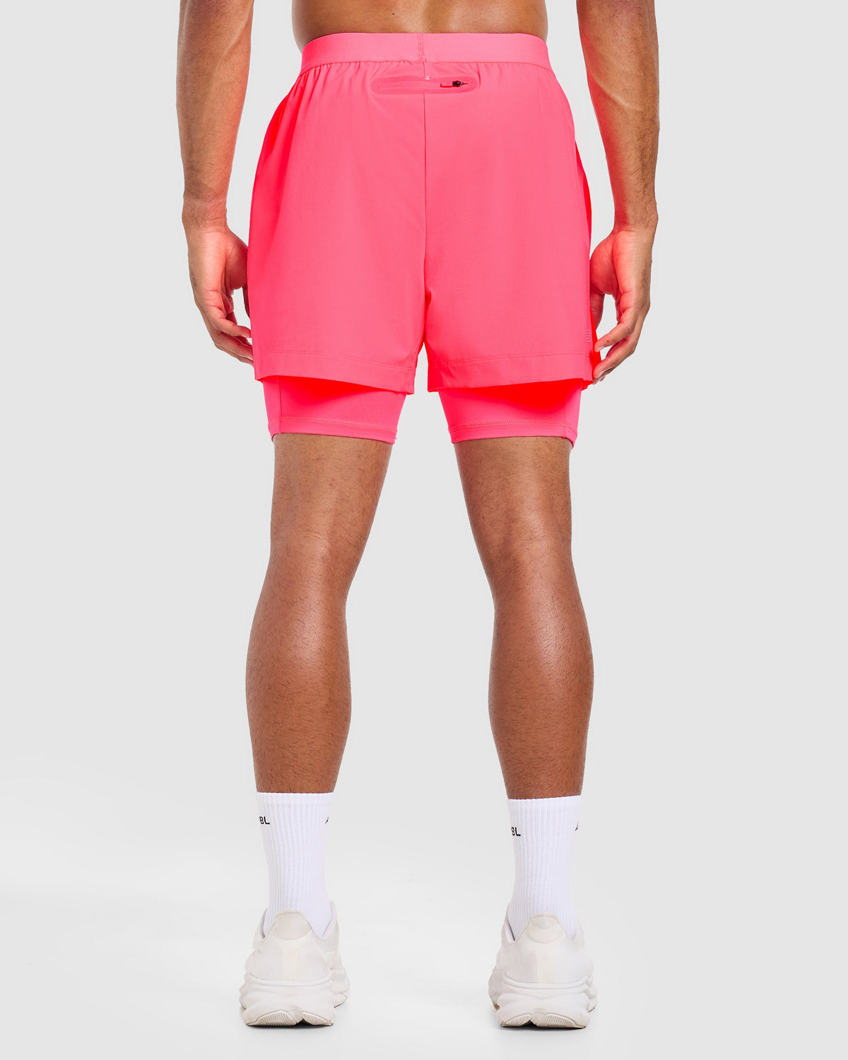 Run 2 in 1 Shorts - Neon Rosa
