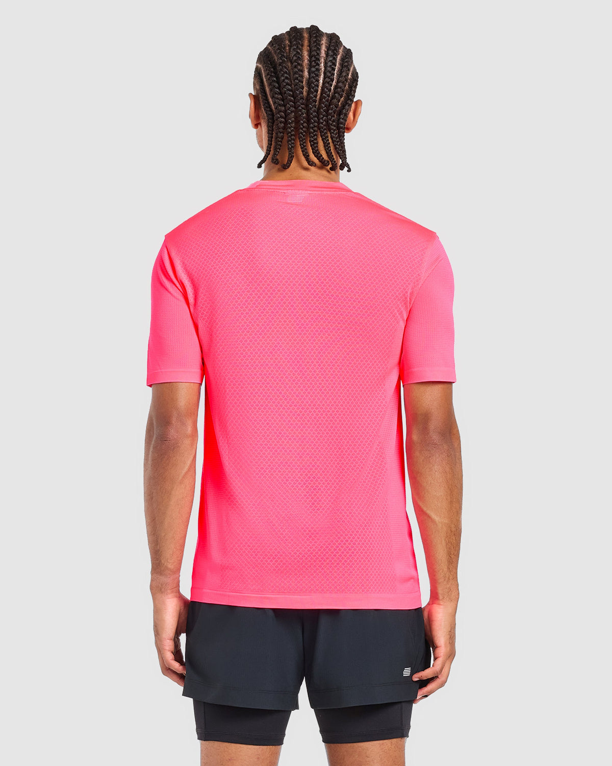 Run Seamless T Shirt - Neon Rosa