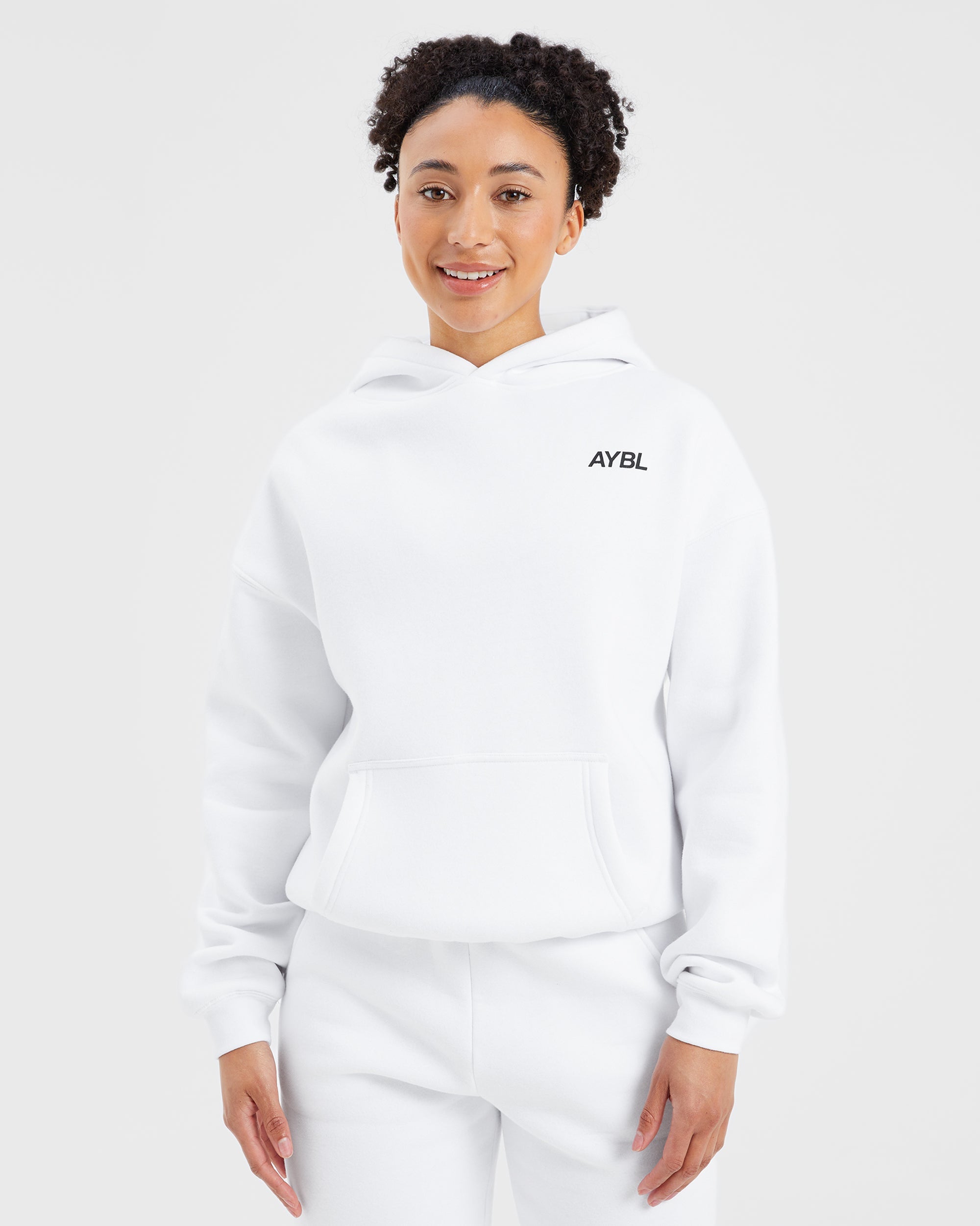 AYBL Sports Club Oversized Hoodie - Weiß