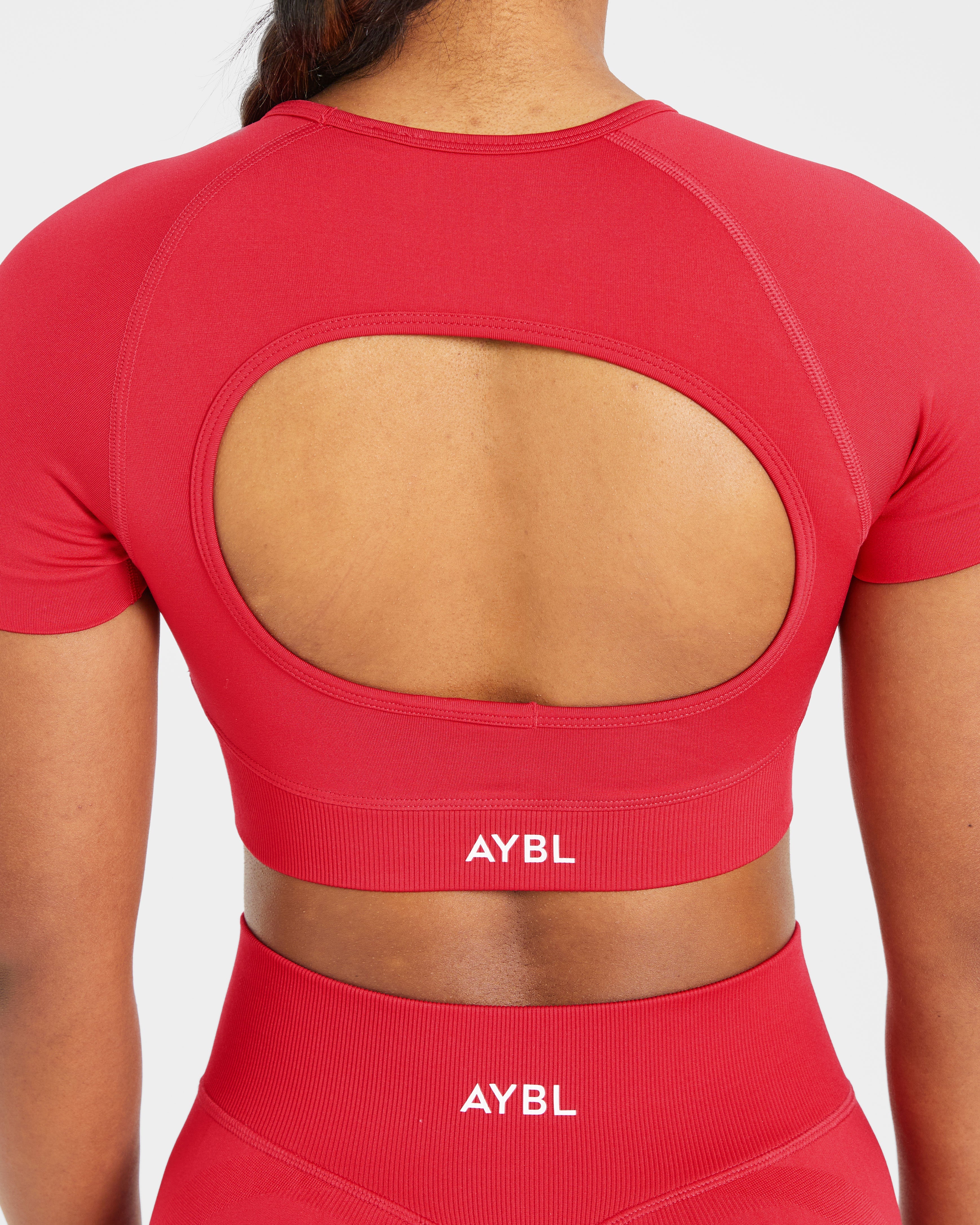 Adapt Seamless Crop Top - Salsa Rot