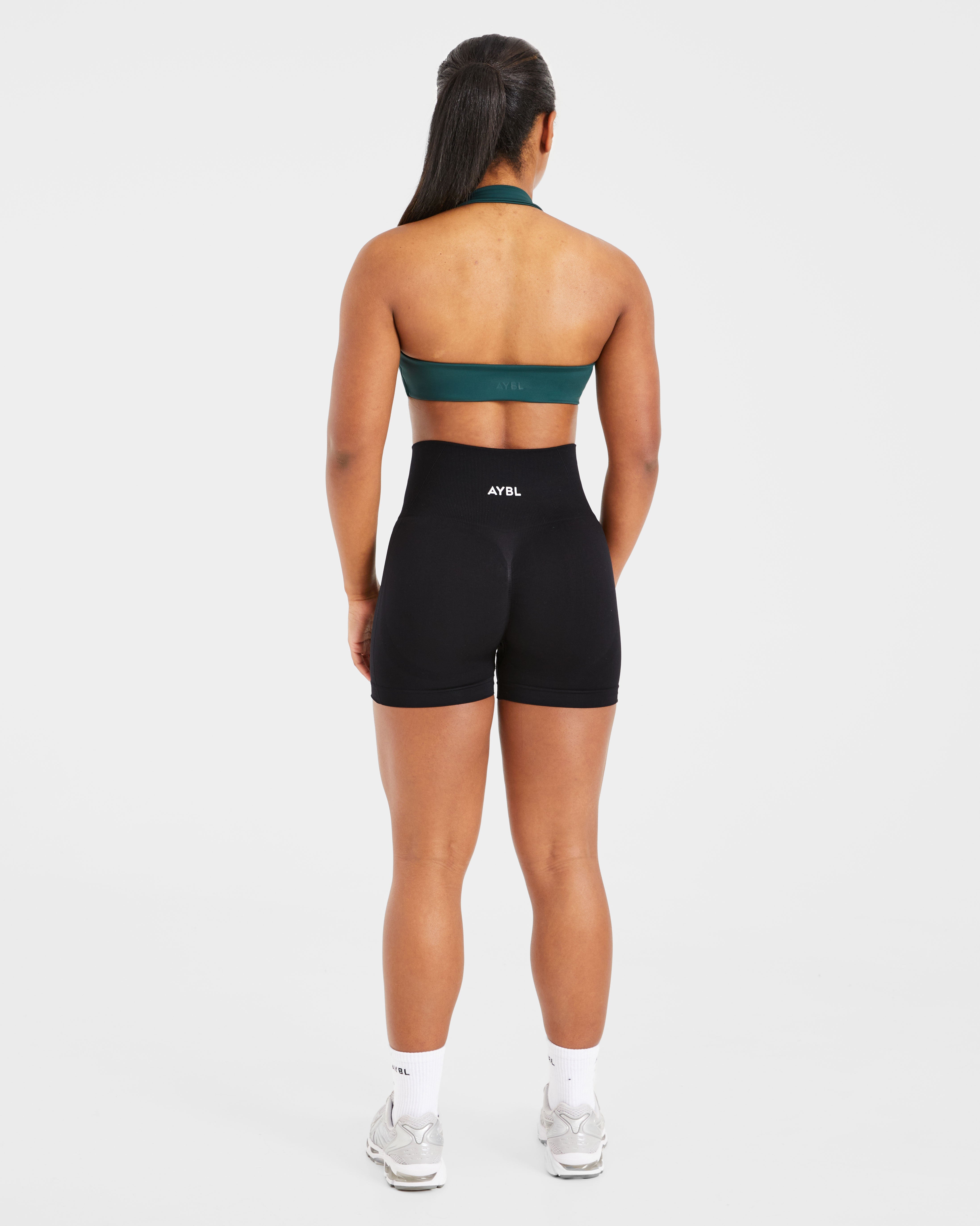Essential Halterneck Sports Bra - Deep Grün