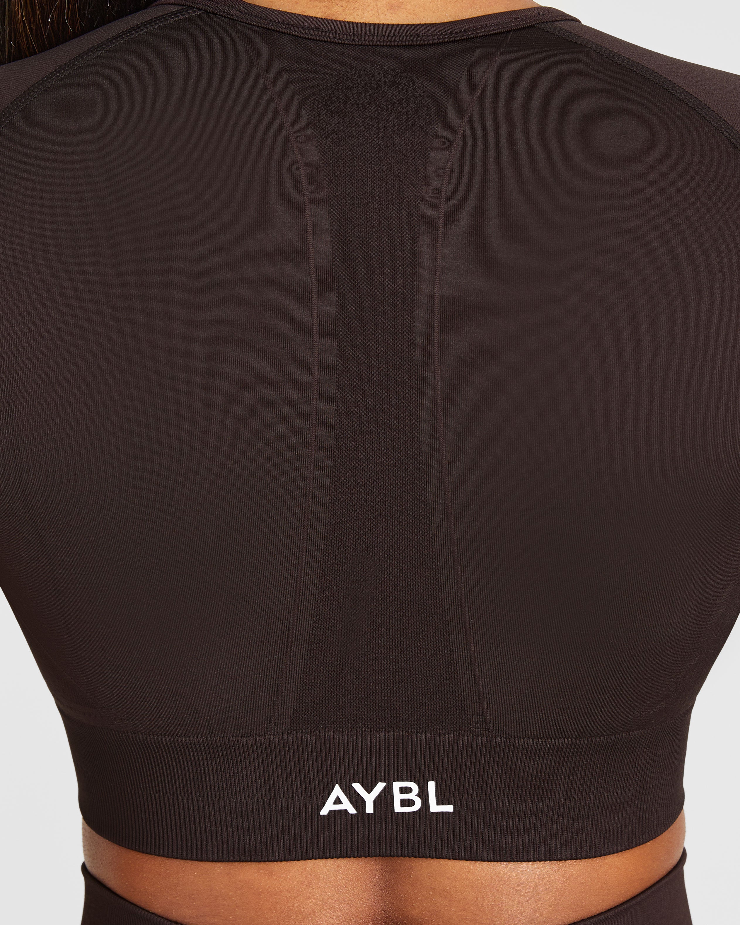Empower Seamless Crop Top - Cocoa Braun