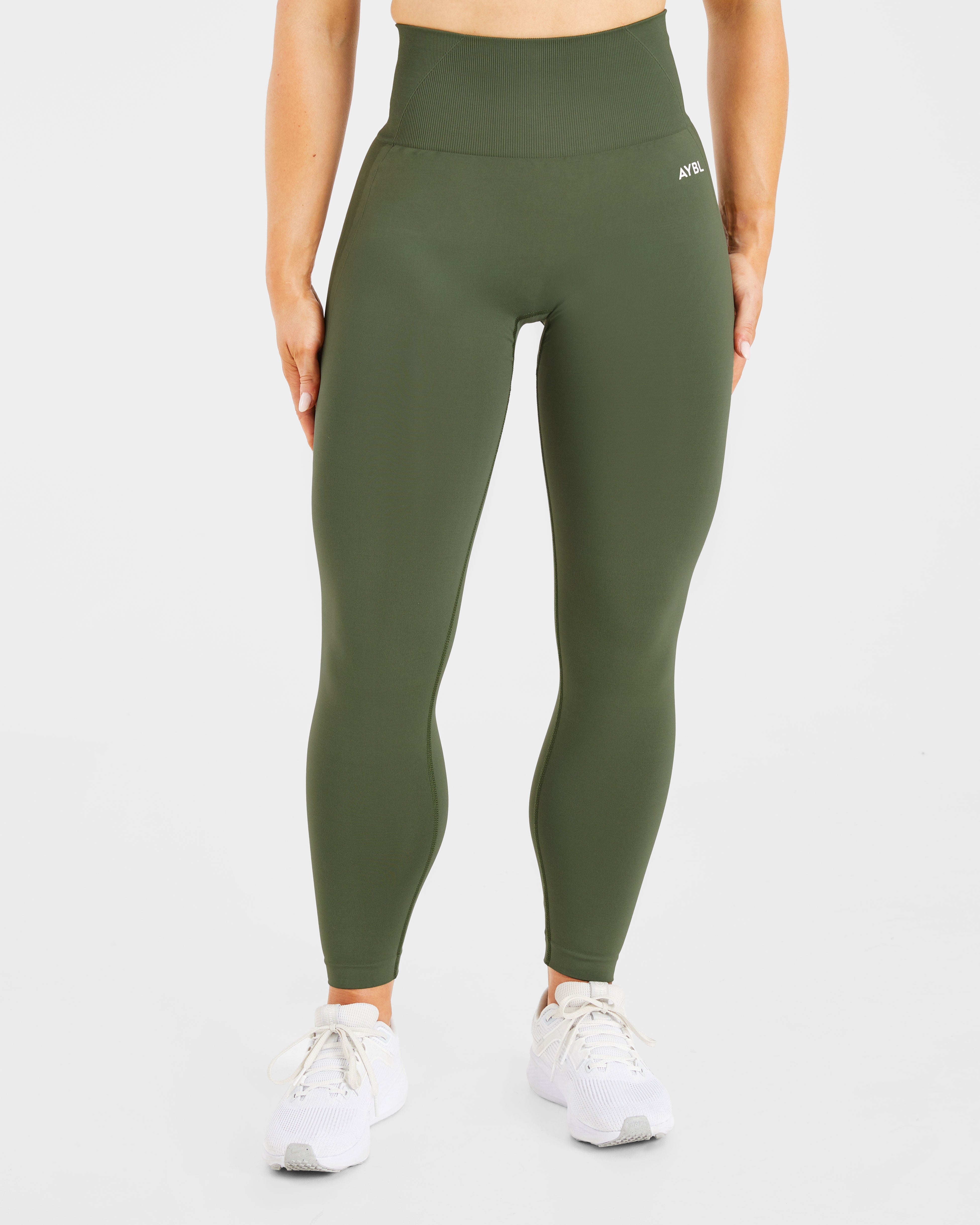 Empower Seamless Leggings - Khaki Grün