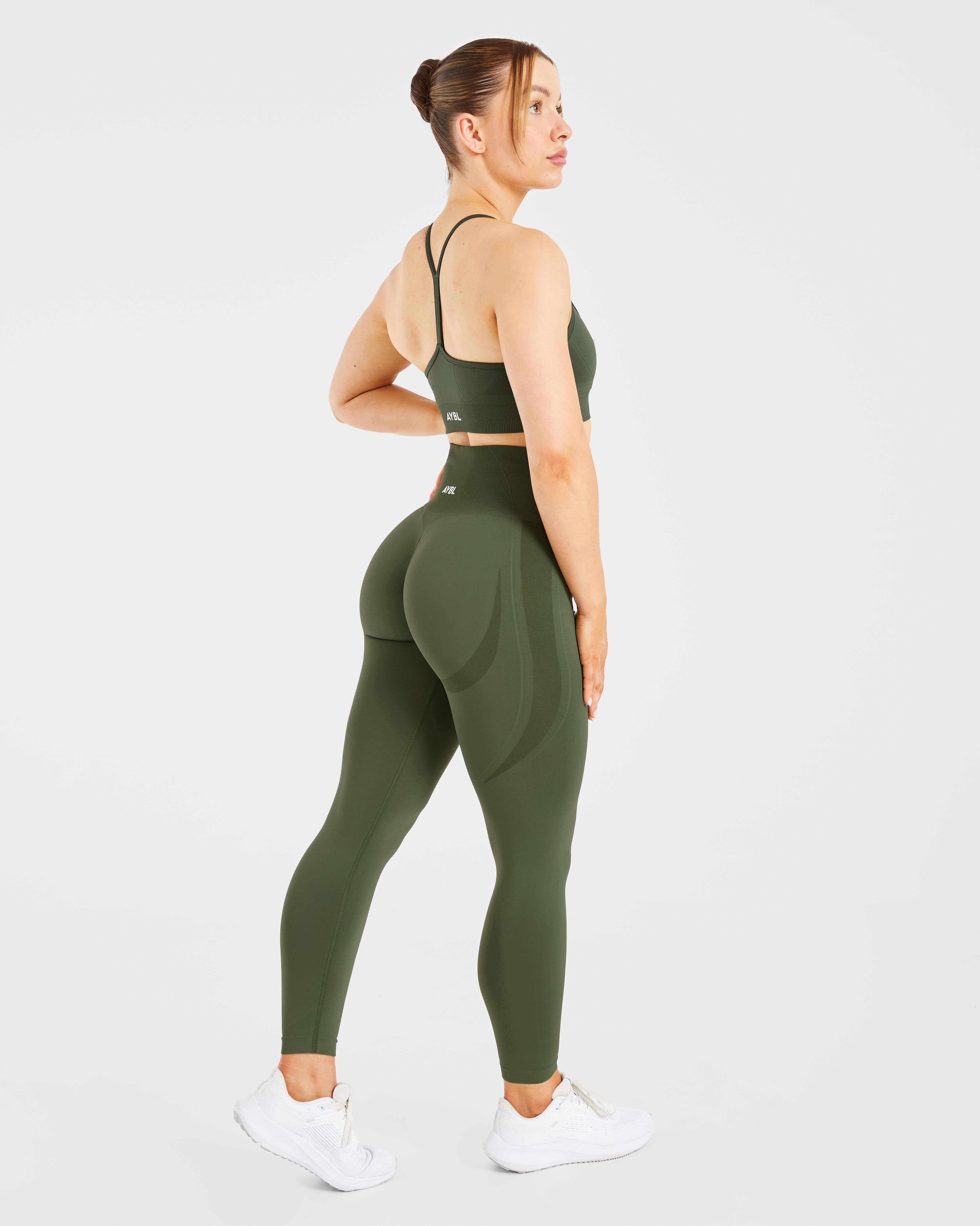 Empower Seamless Leggings - Khaki Grün