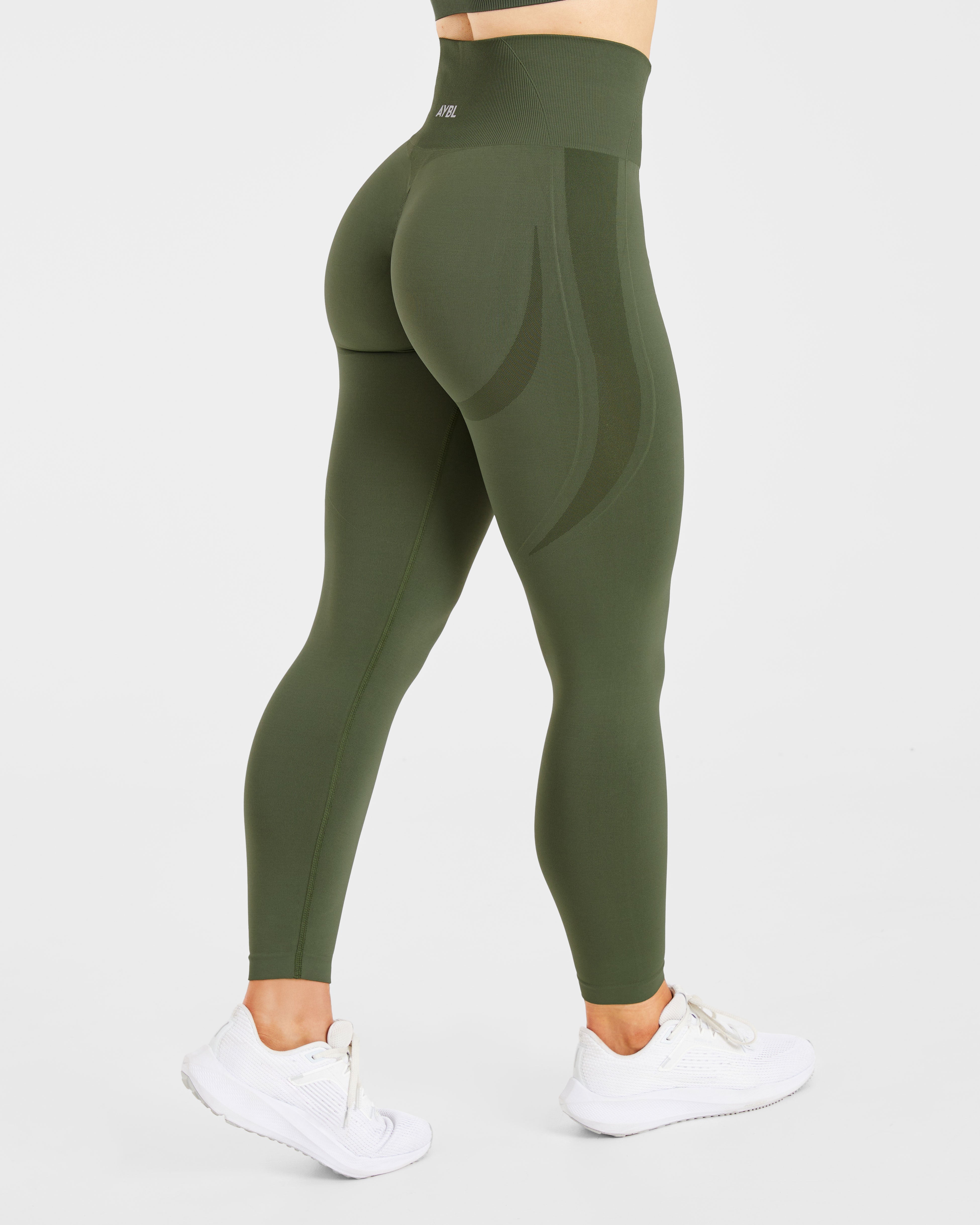 Empower Seamless Leggings - Khaki Grün