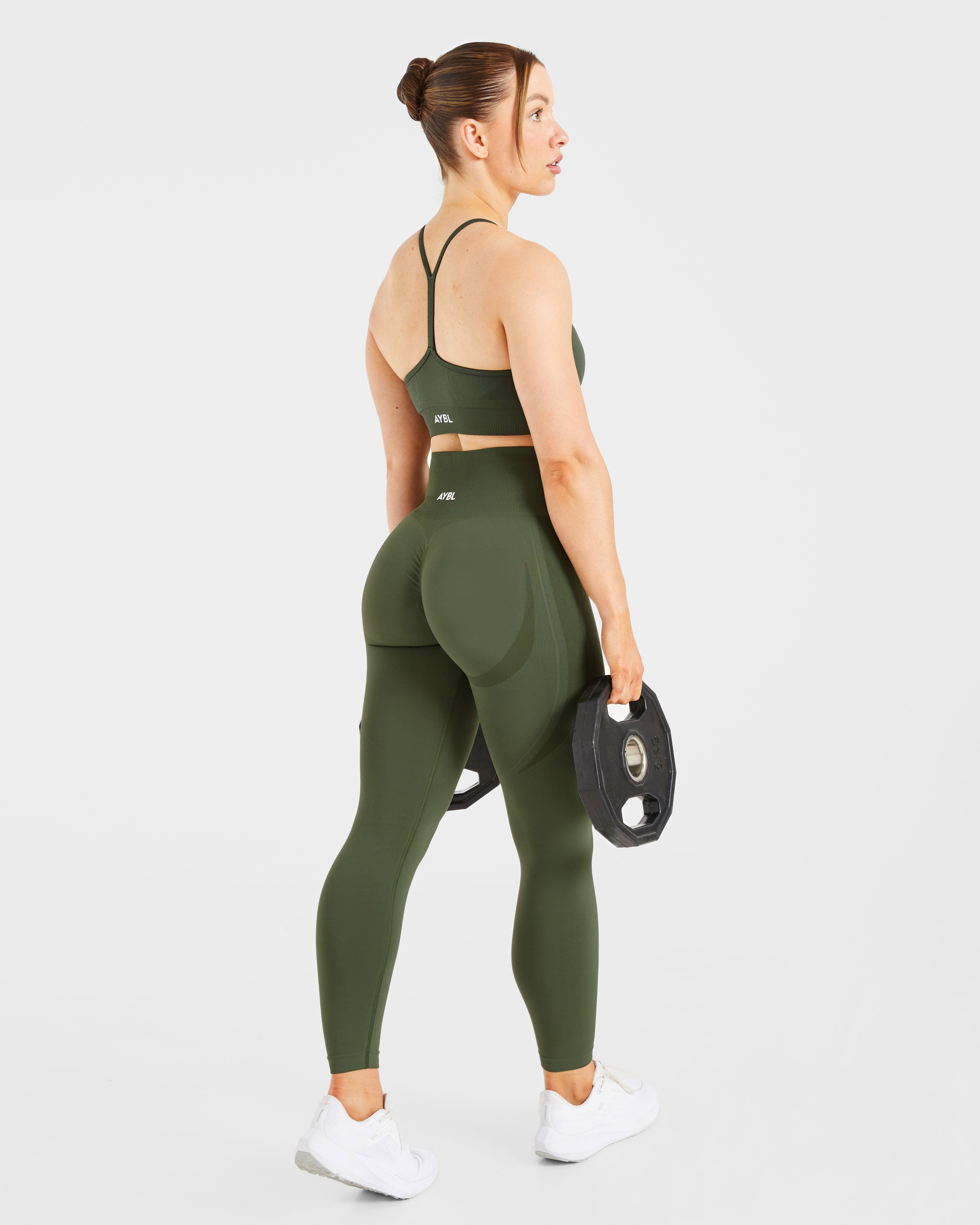 Empower Seamless Leggings - Khaki Grün