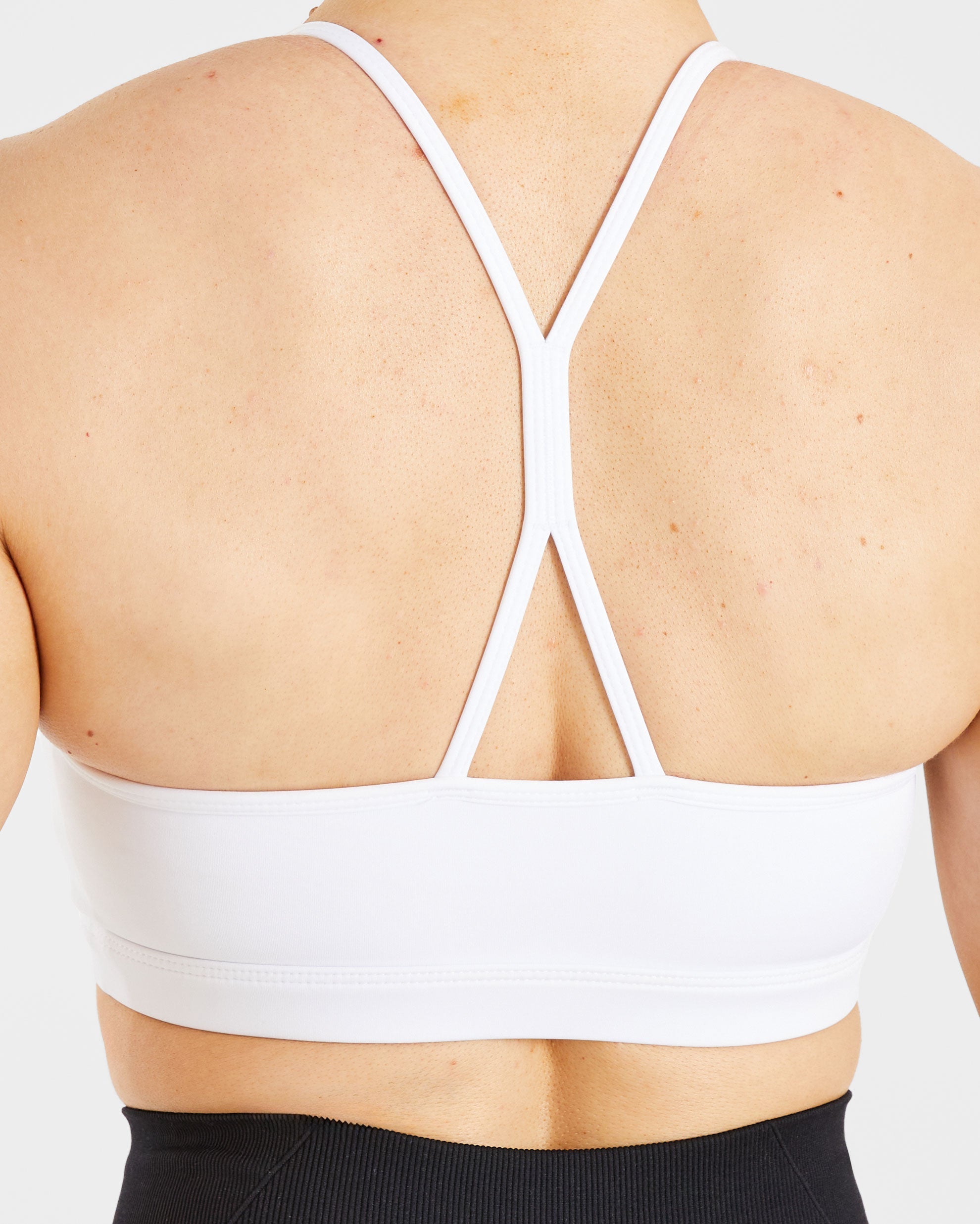 Essential Ruched Sports Bra - Weiß