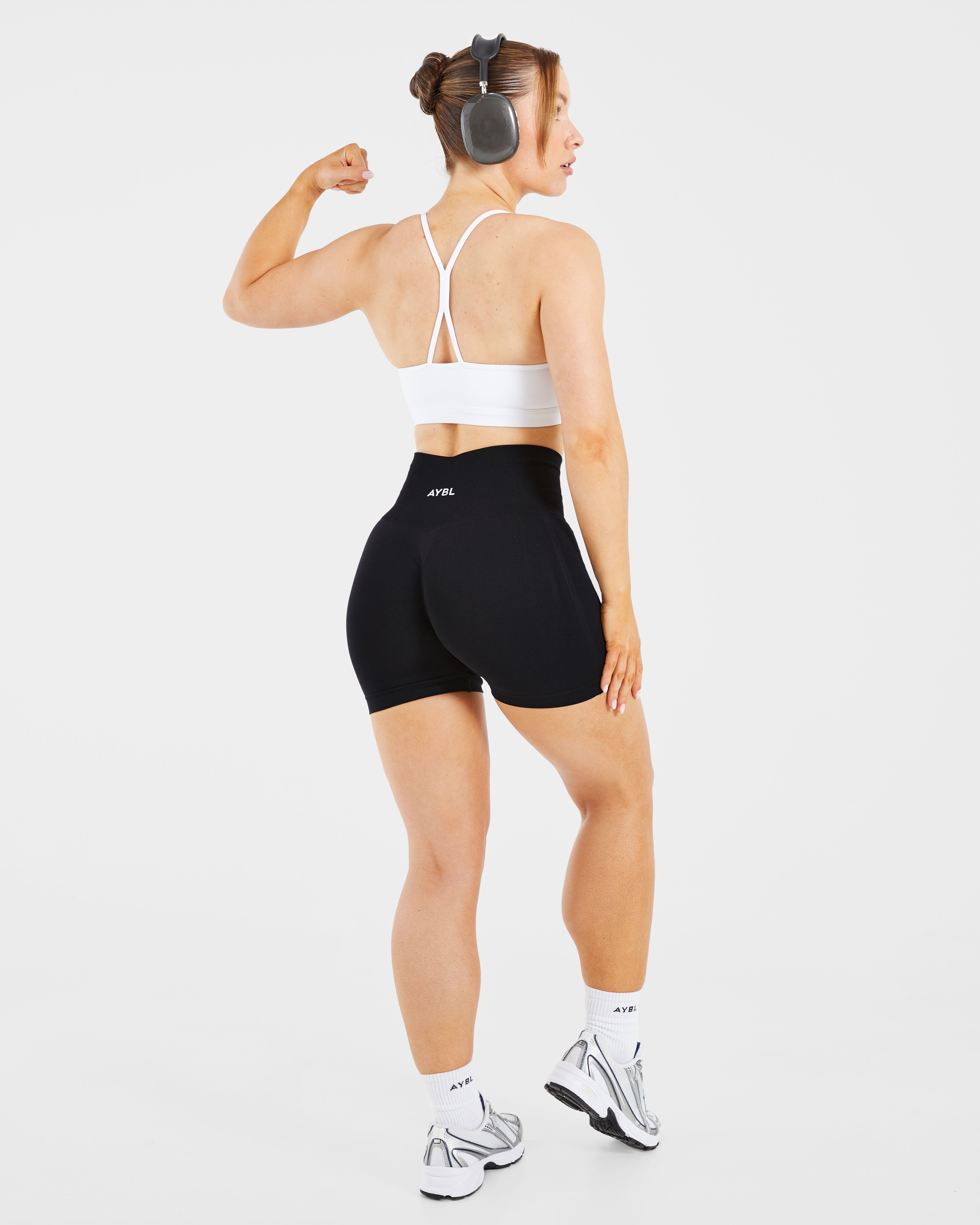 Essential Ruched Sports Bra - Weiß