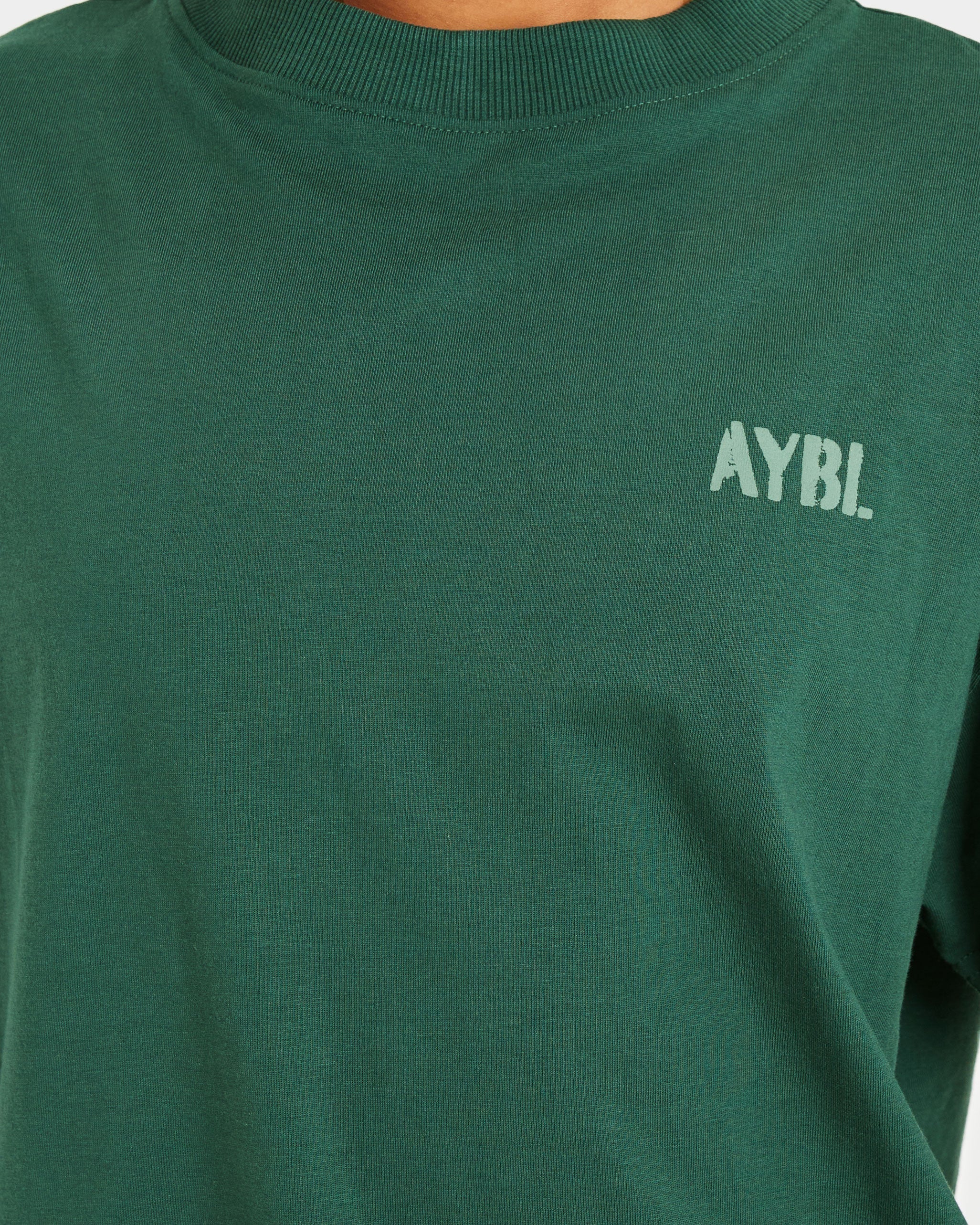 Athletics Strength Club Oversized T Shirt - Forest Grün
