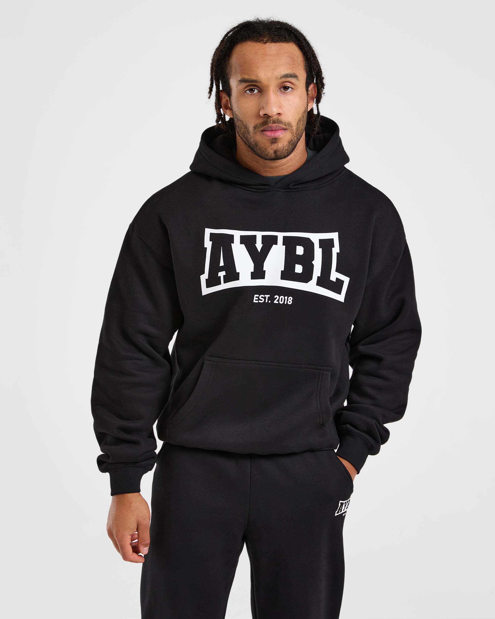 Academy Oversized Hoodie Schwarz - Main Image