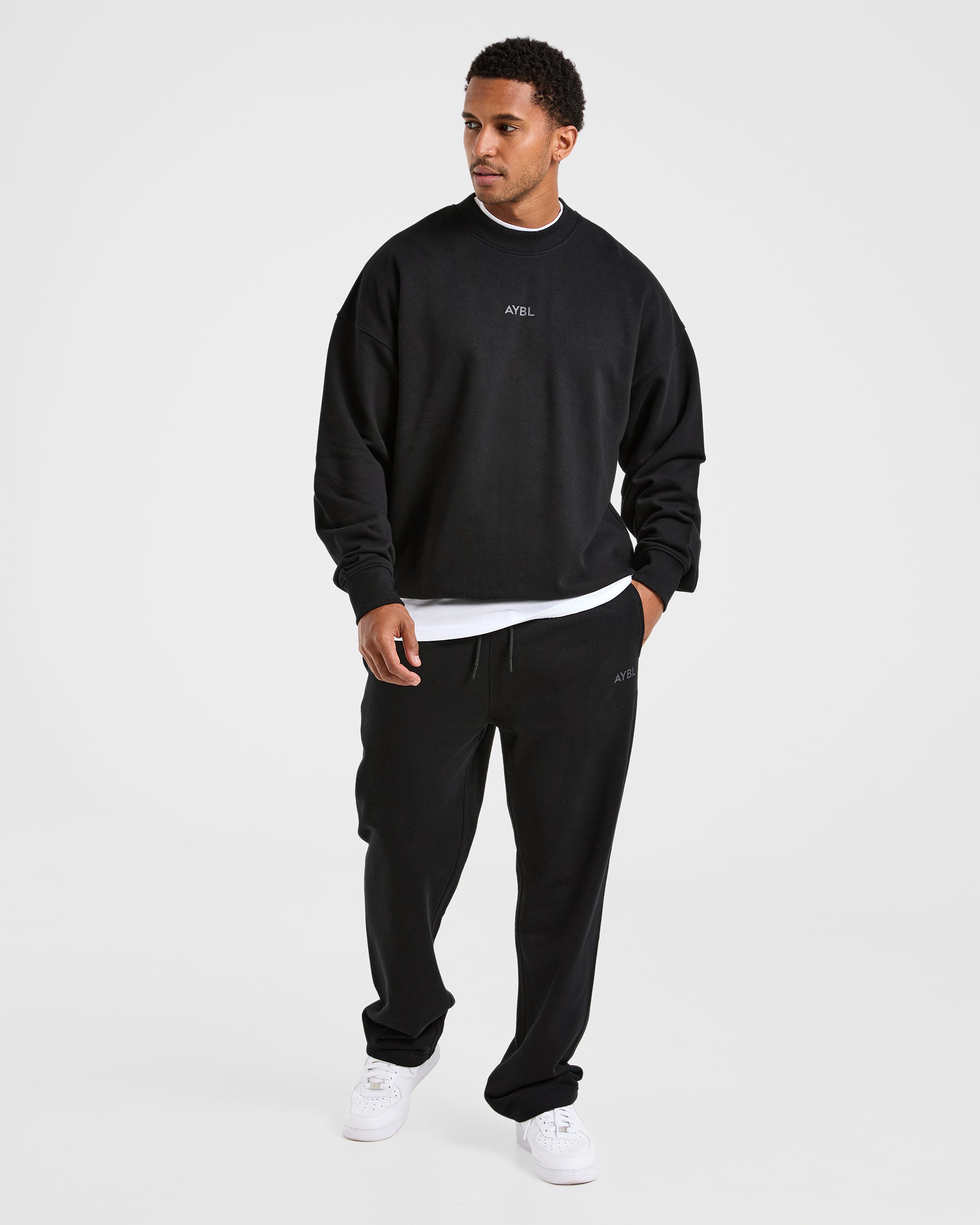 Craft Oversized Sweater - Schwarz