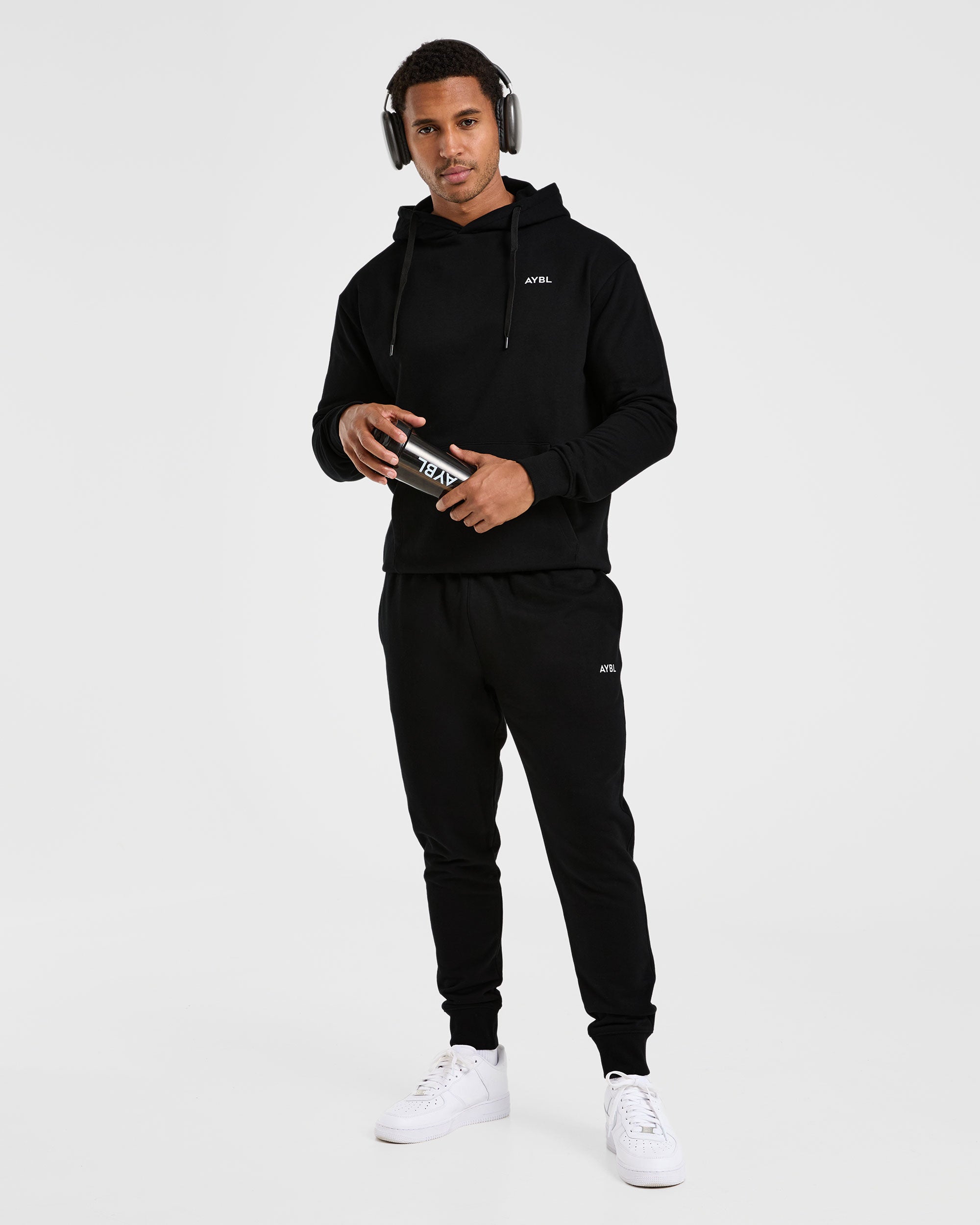 Essential Lightweight Hoodie - Schwarz