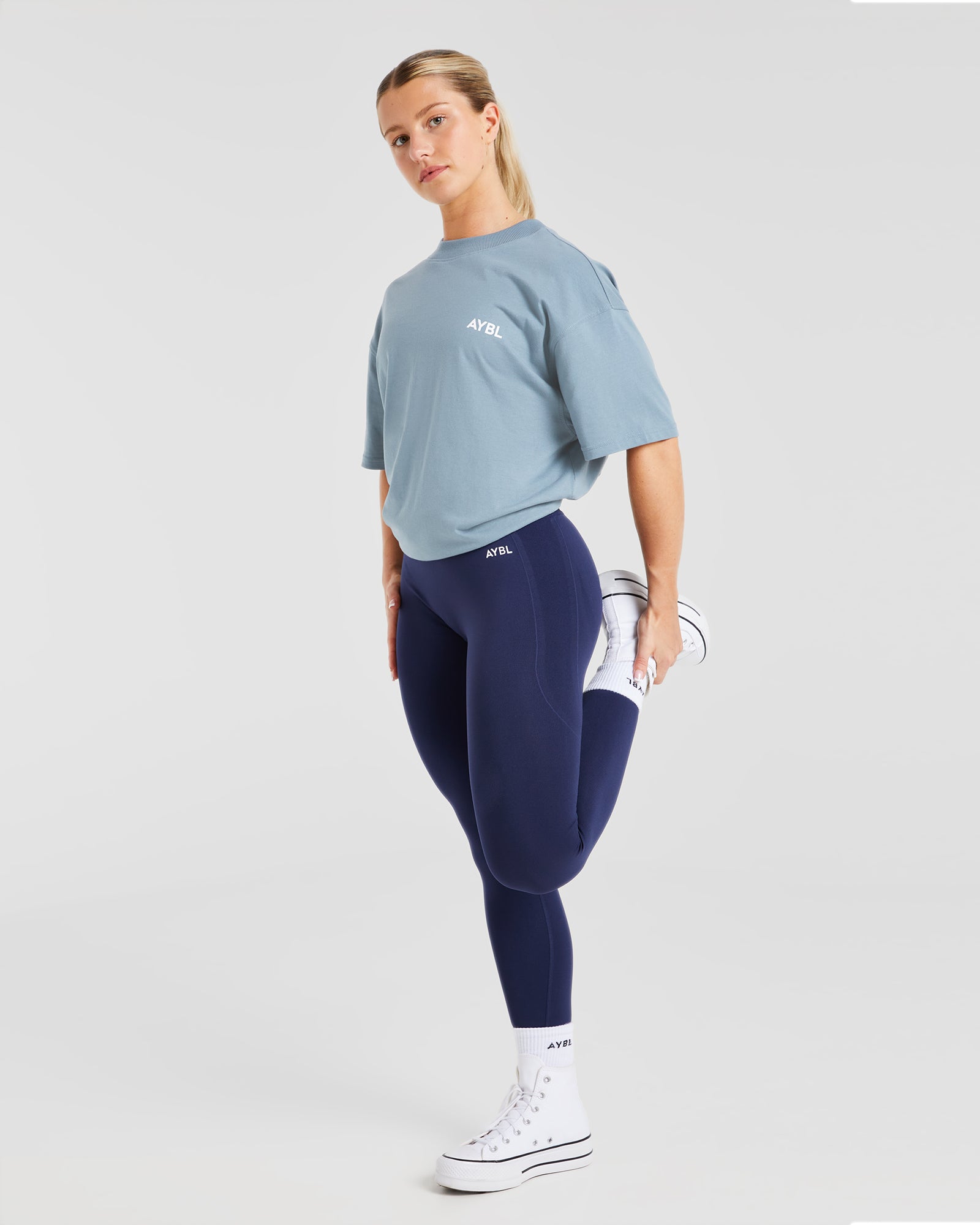AYBL Club Oversized T Shirt - Vintage Blau