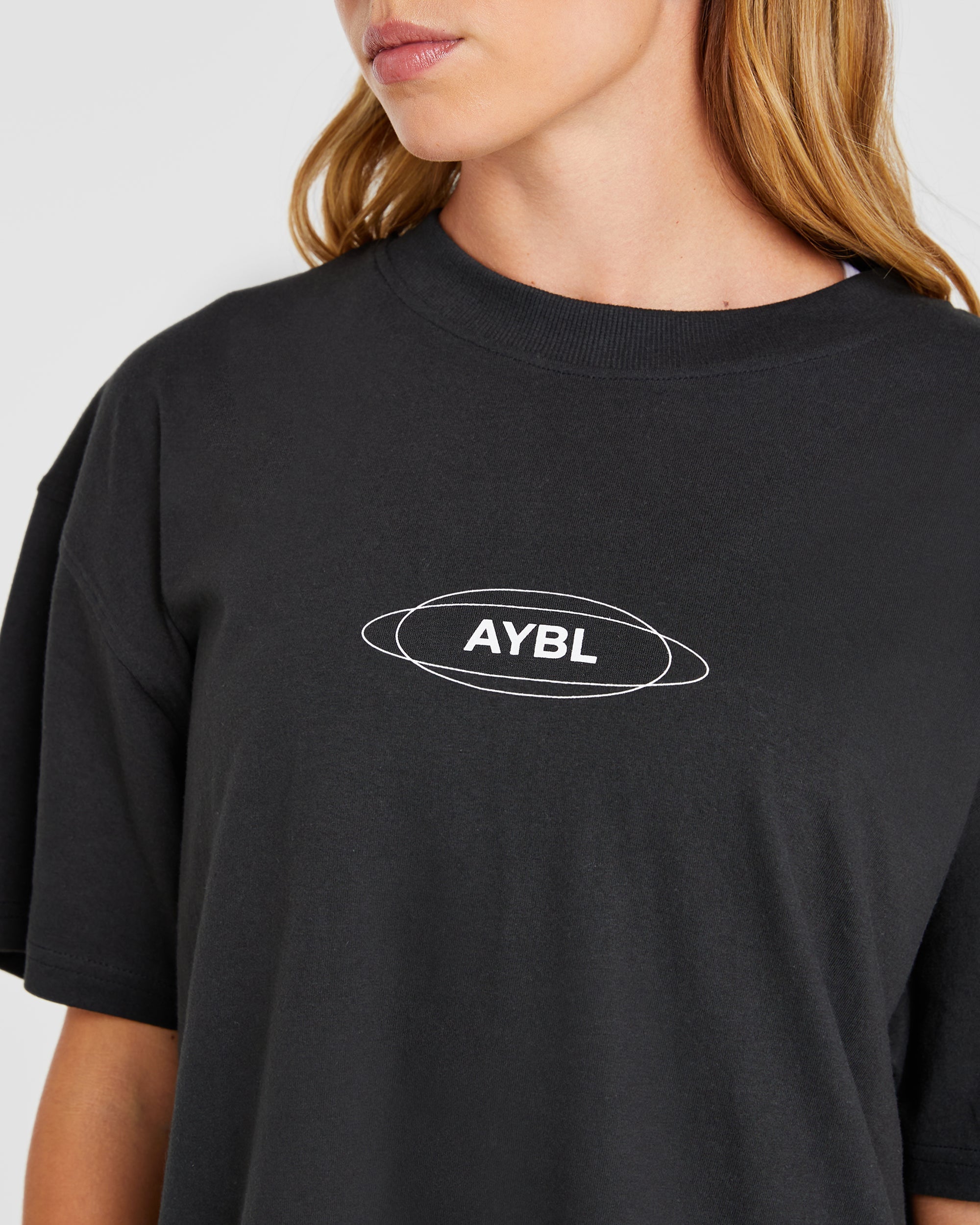 AYBL Cosmic Oversized T Shirt - Schwarz