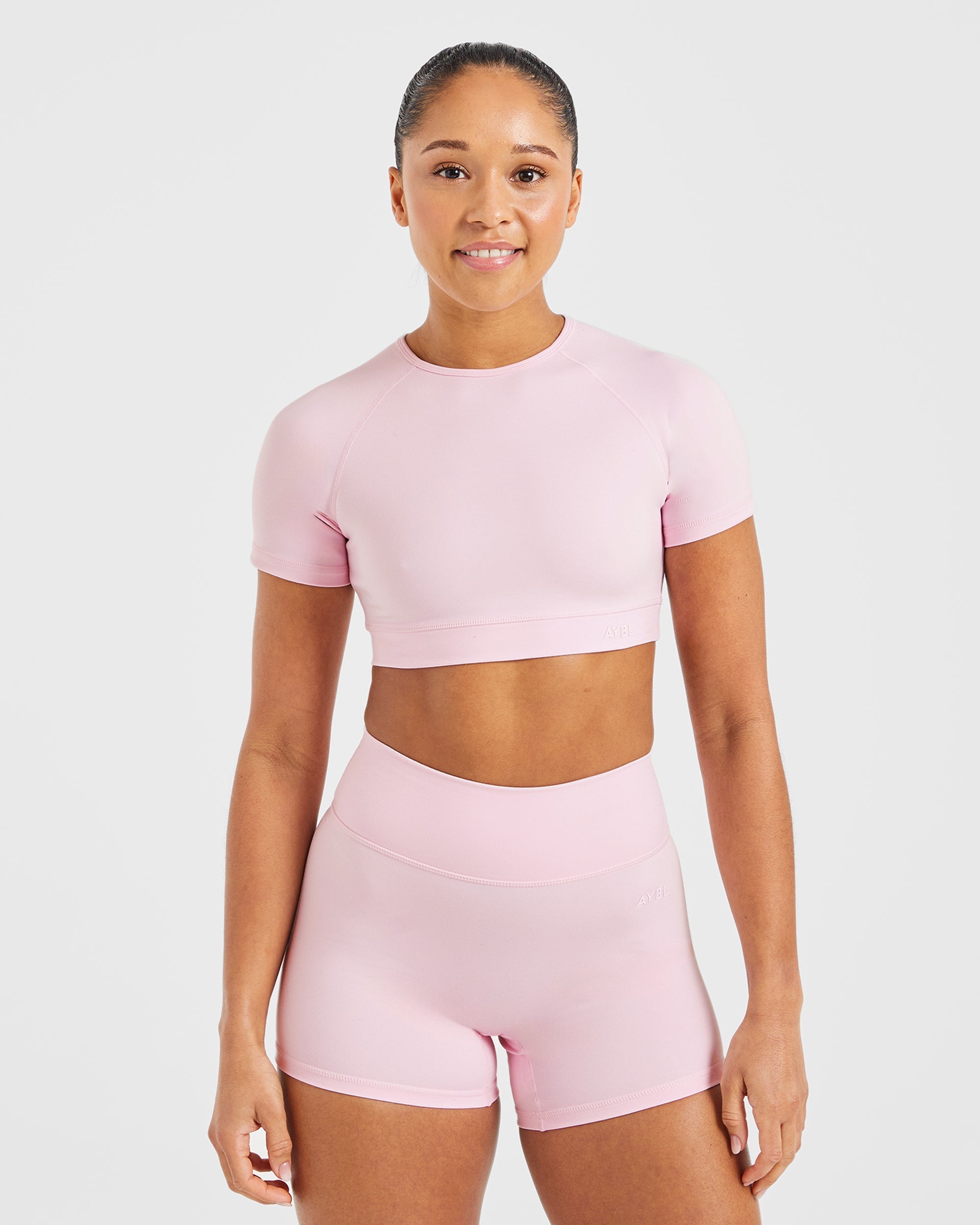 Staple Crop Top - Pastel Rosa