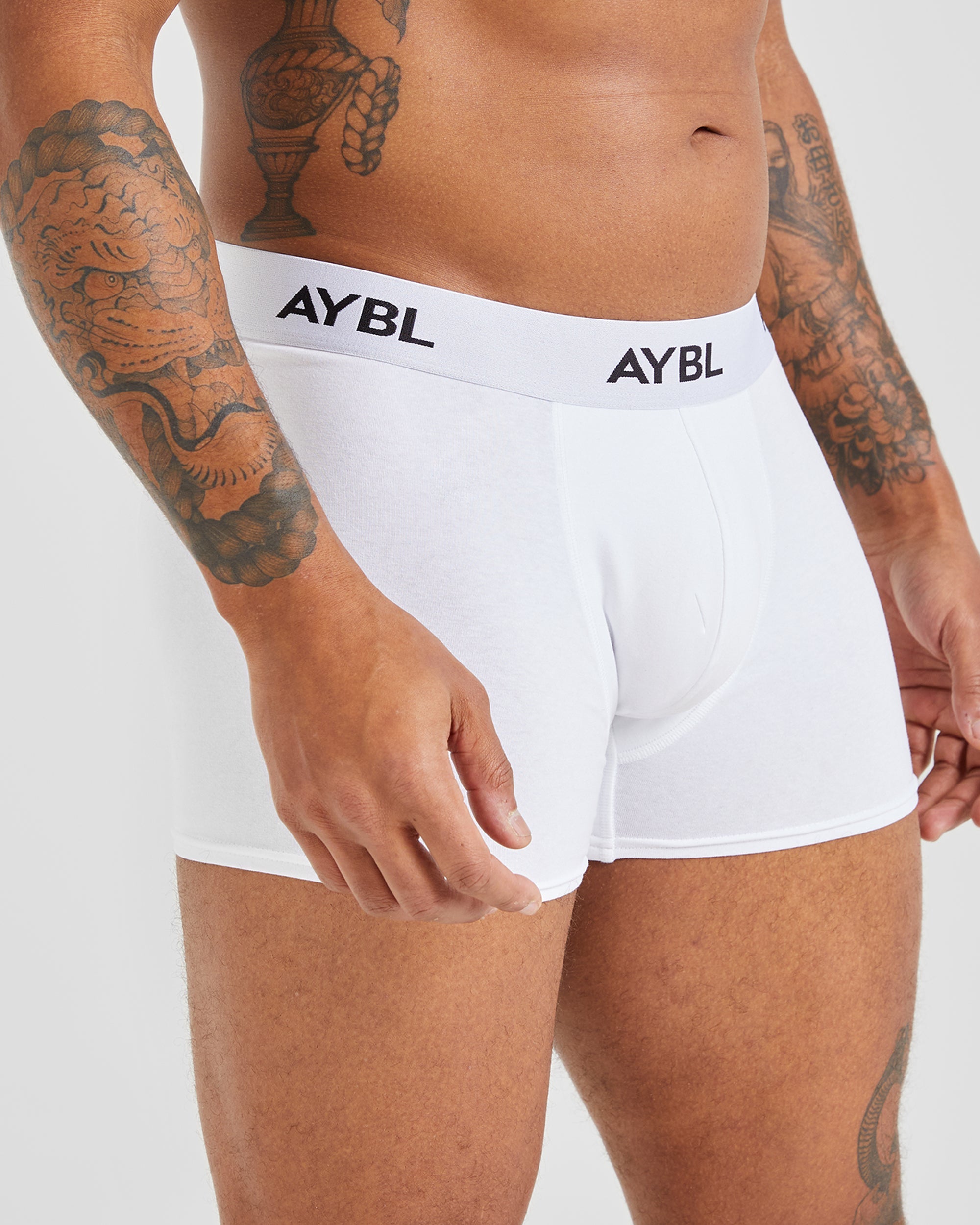 Essential Boxer Trunk (3 pack) - Schwarz/Wei¤/Grau
