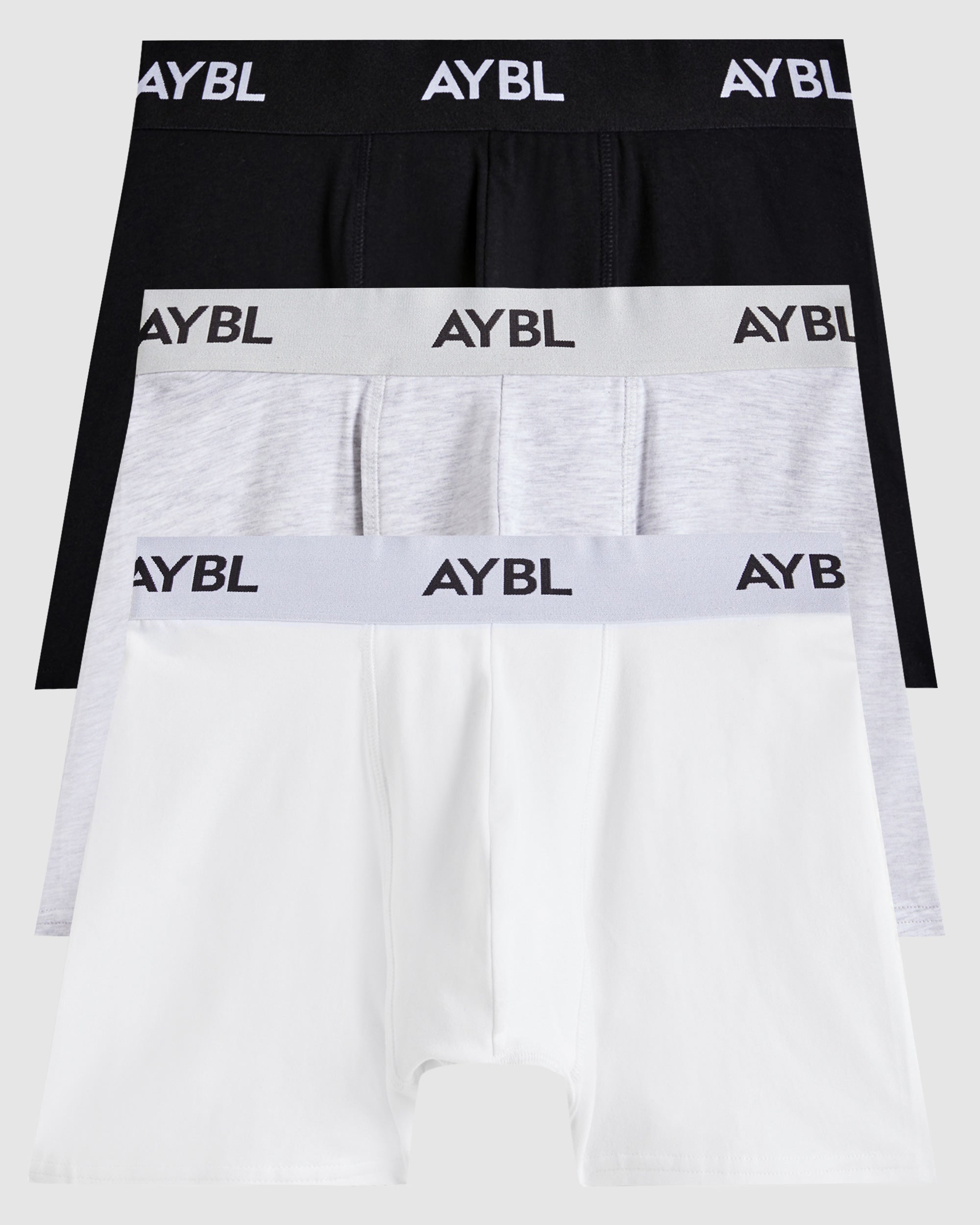 Essential Boxer Trunk (3 pack) - Schwarz/Wei¤/Grau