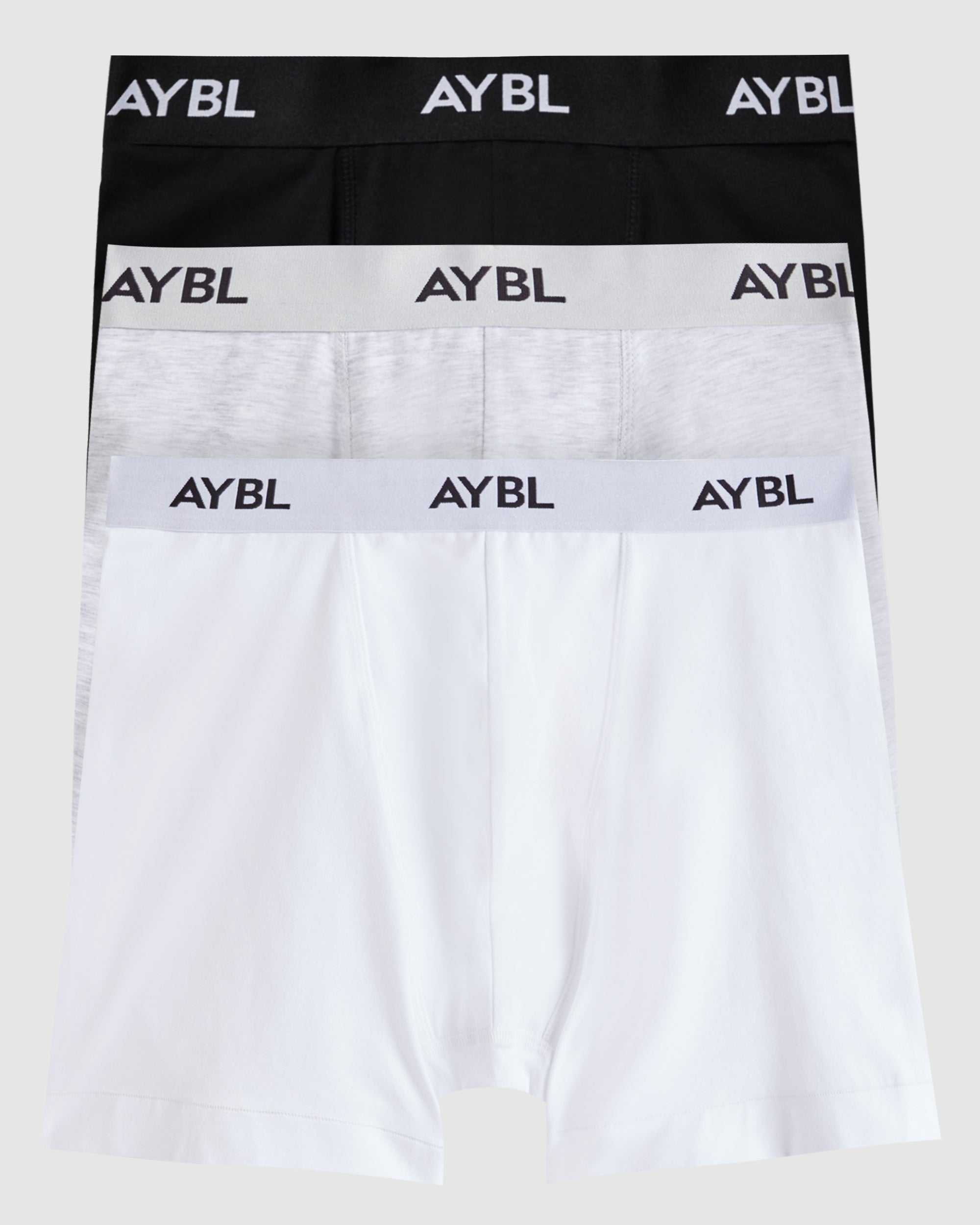 Essential Boxer Brief (3 pack) - Schwarz/Wei¤/Grau