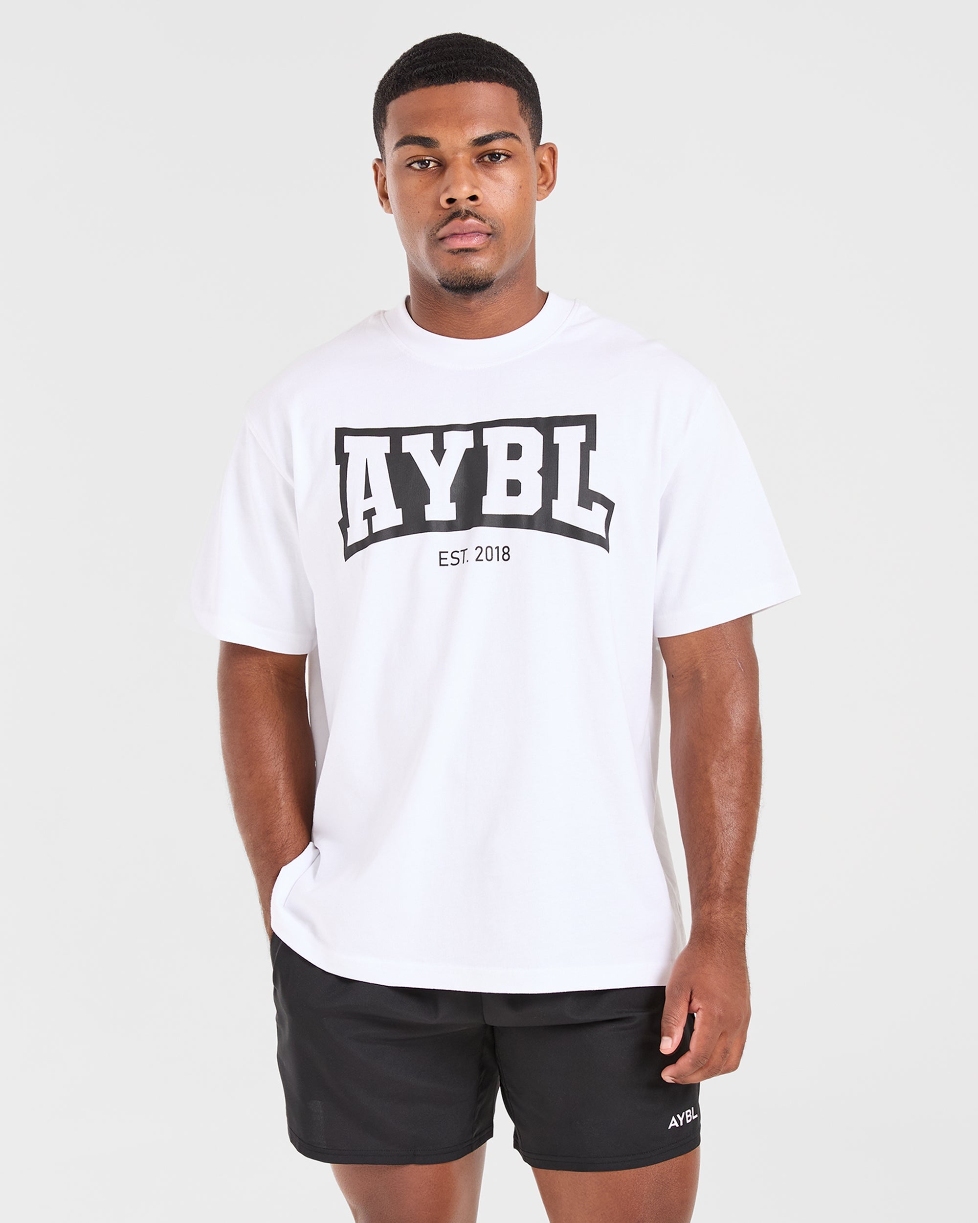 Academy Oversized T Shirt - Weiß