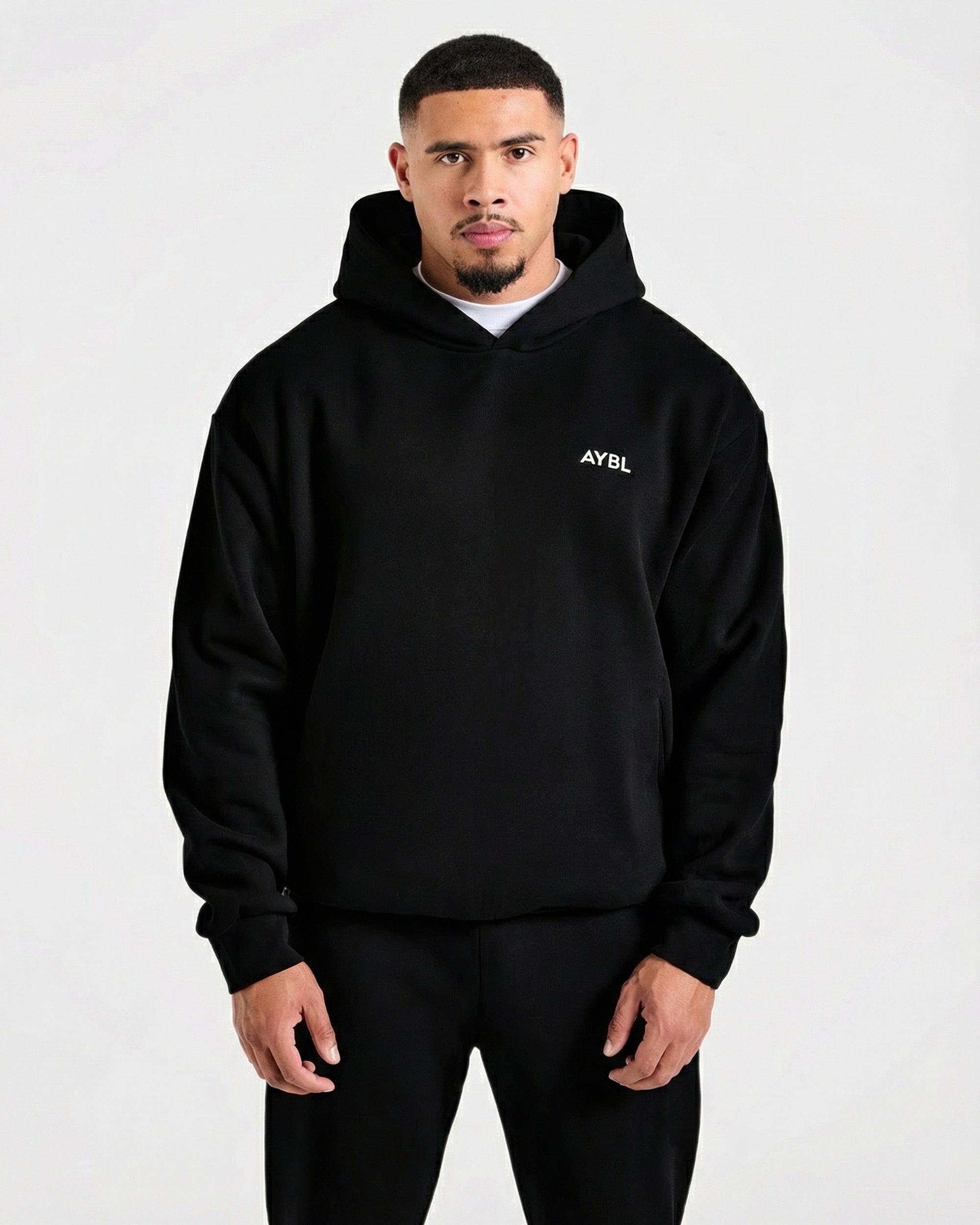 Essential Oversized Hoodie - Schwarz