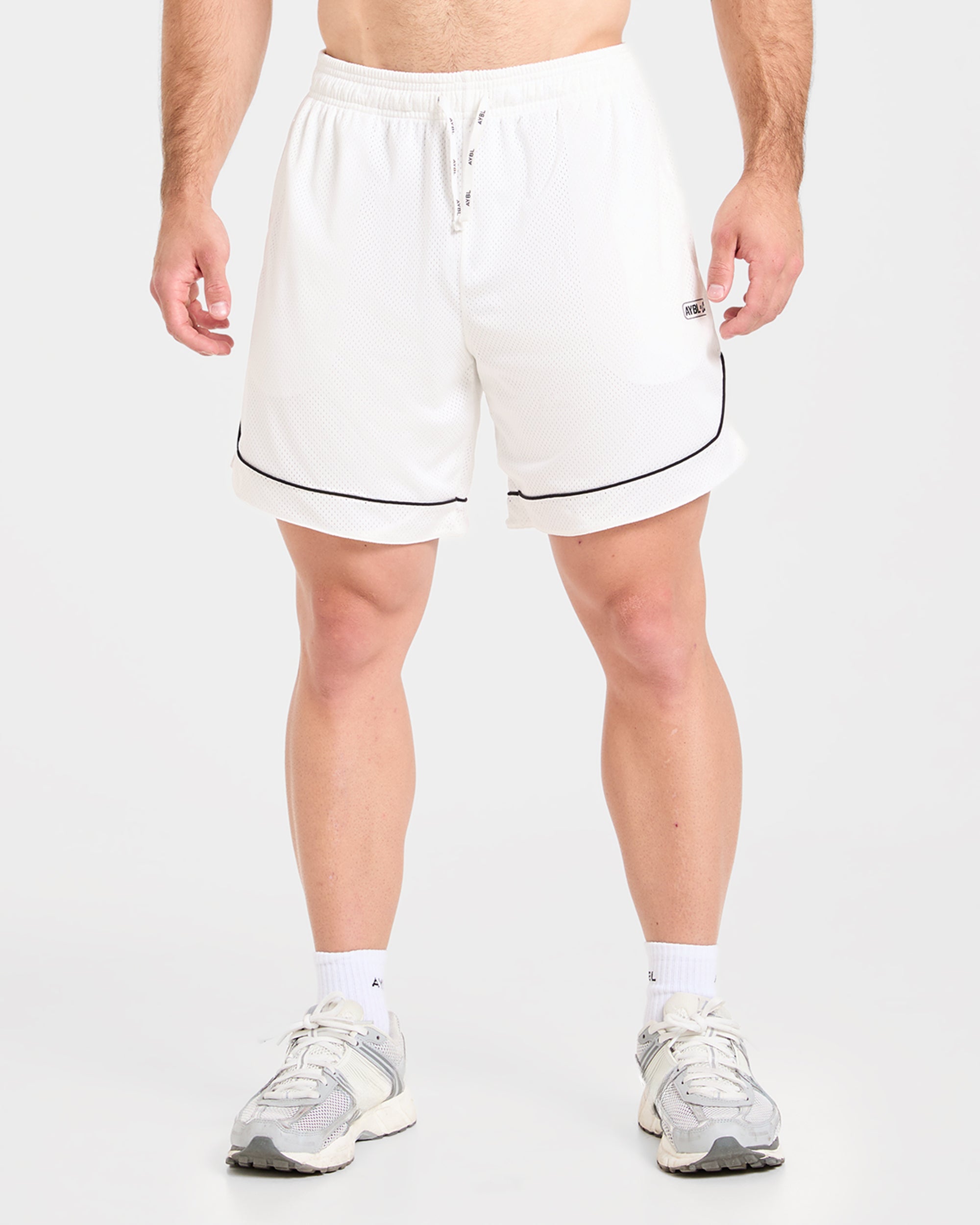 Cam Kissel x Mesh Shorts - Off Weiß