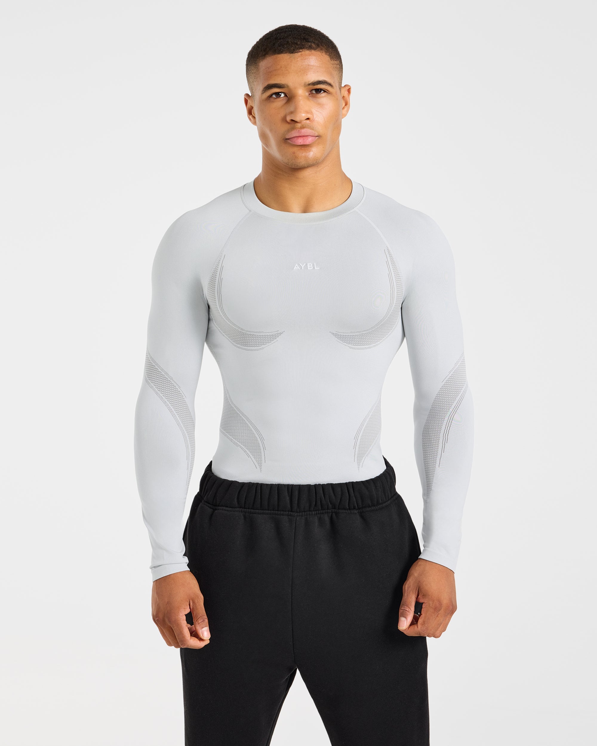 Charge Seamless Long Sleeve T Shirt - Light Grau