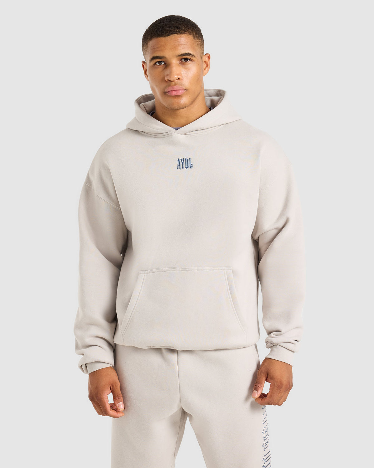 AYBL Iron Club Oversized Hoodie - Cloud Grau