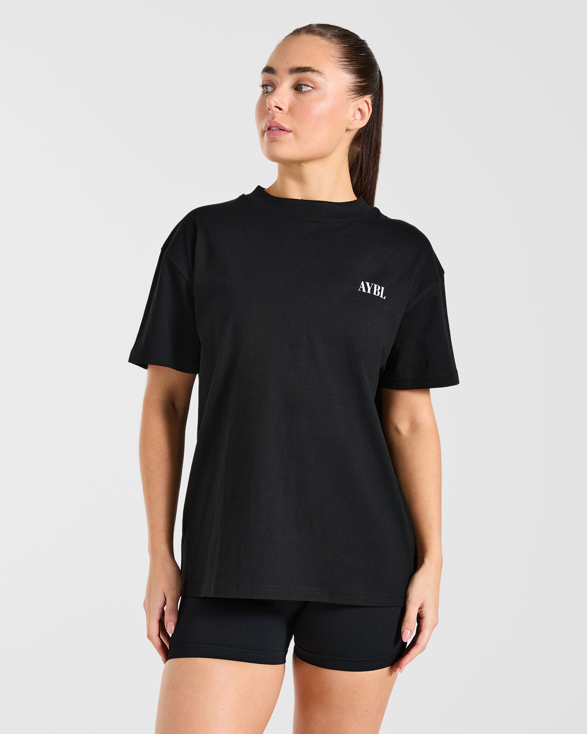 AYBL Strength Co Oversized T Shirt - Schwarz