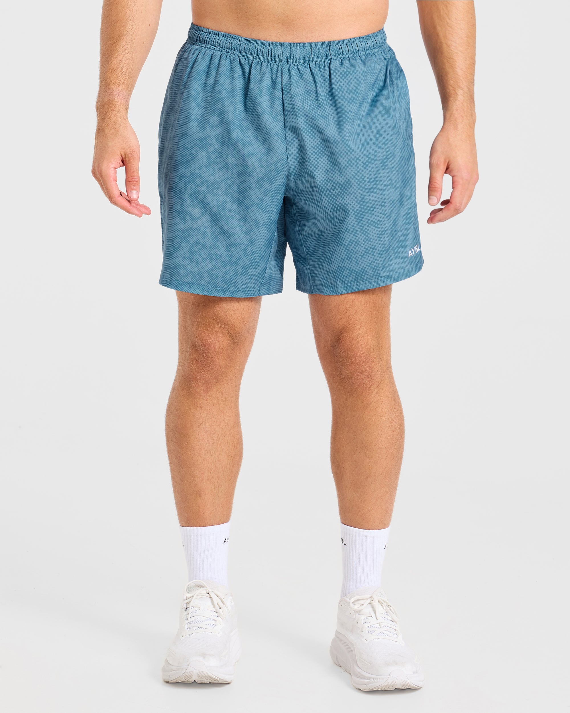 Core 7" Shorts - Blau Camo