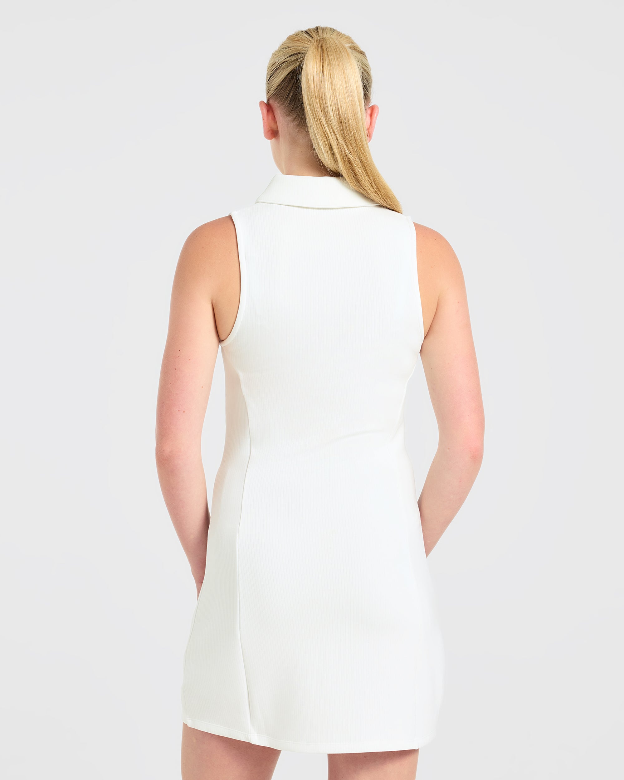 Signature Collar Dress - Weiß