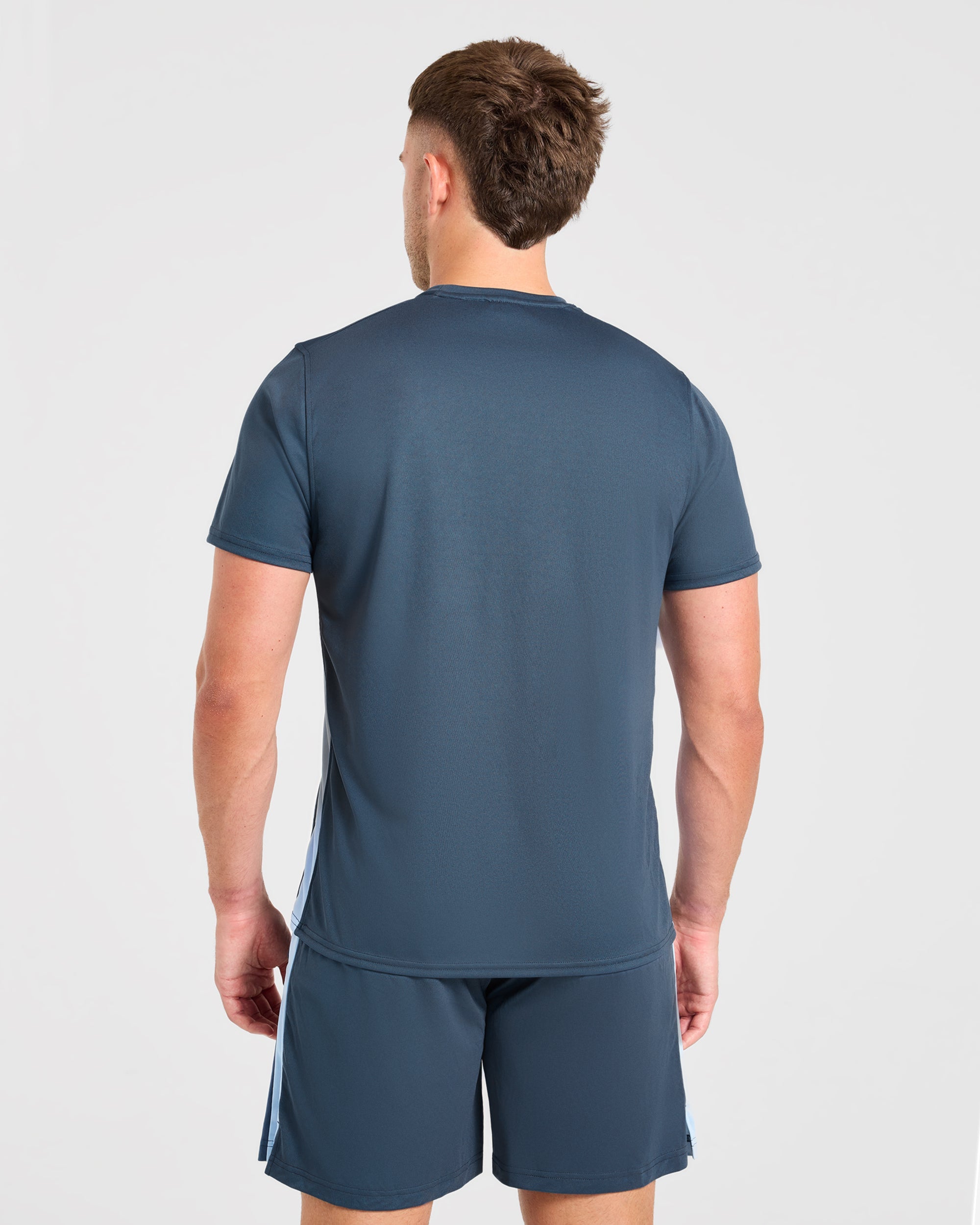 Active T Shirt - Muted Navy/Light Blau