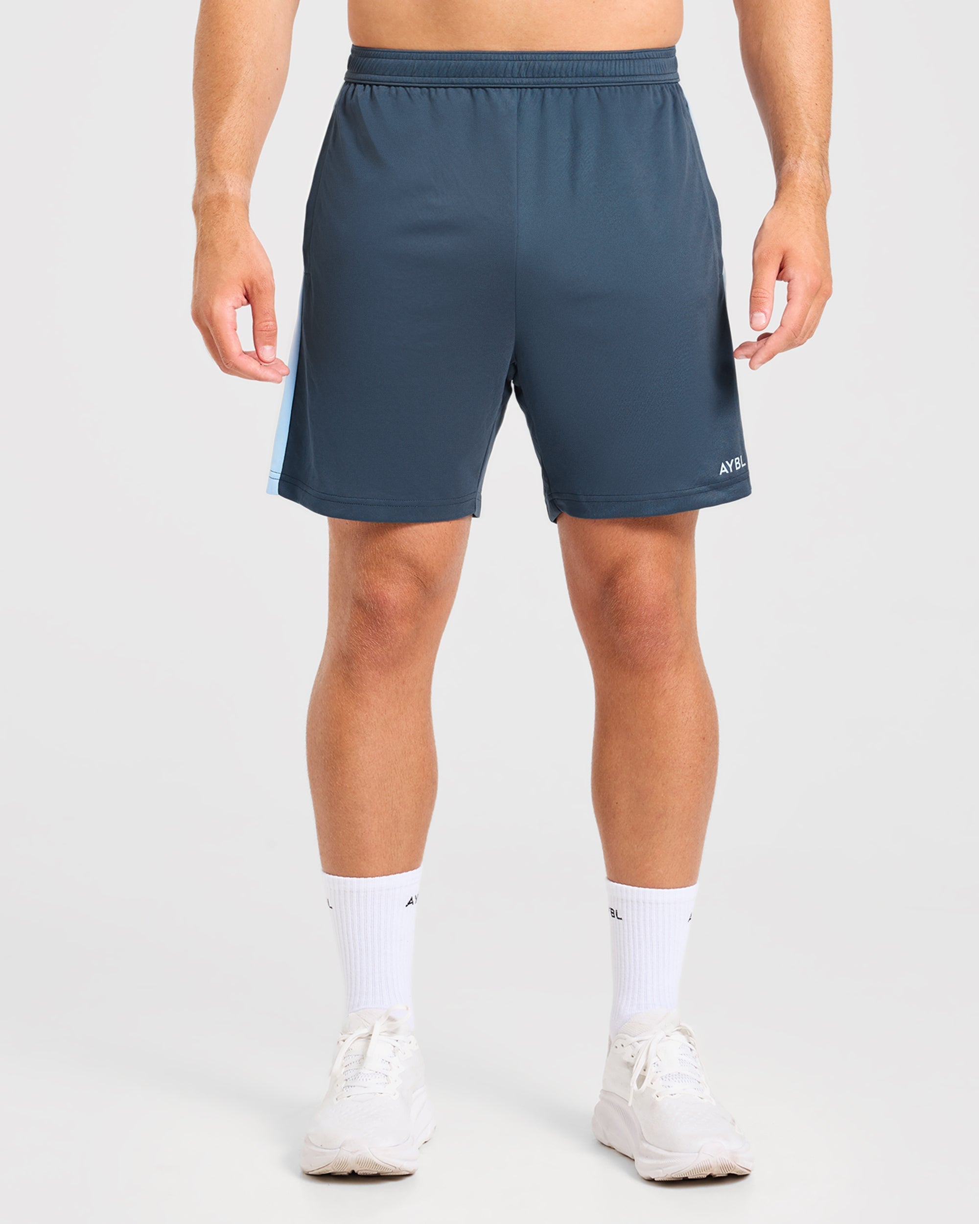 Active Shorts - Muted Navy/Light Blau
