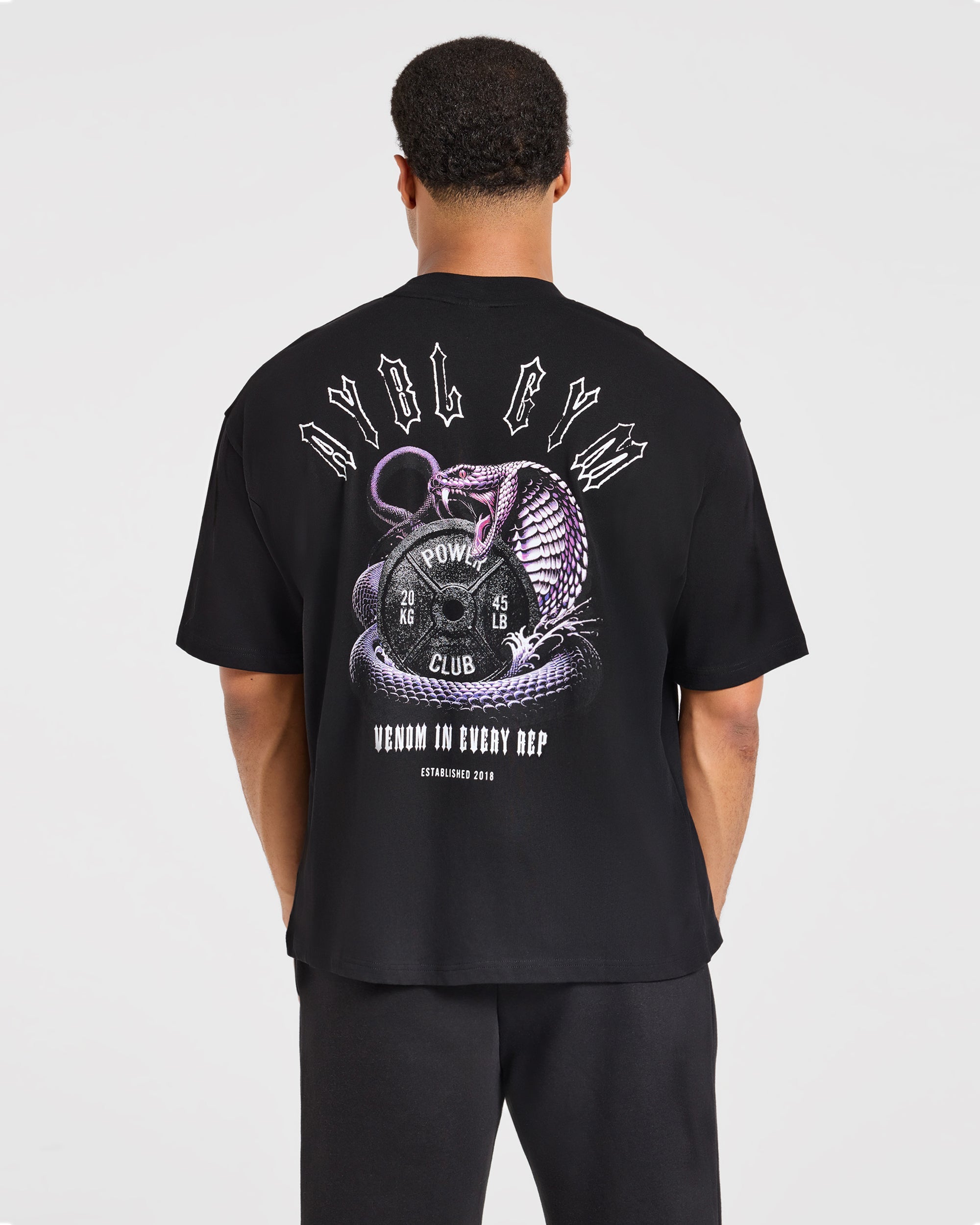 Venom In Every Rep Oversized T Shirt - Schwarz