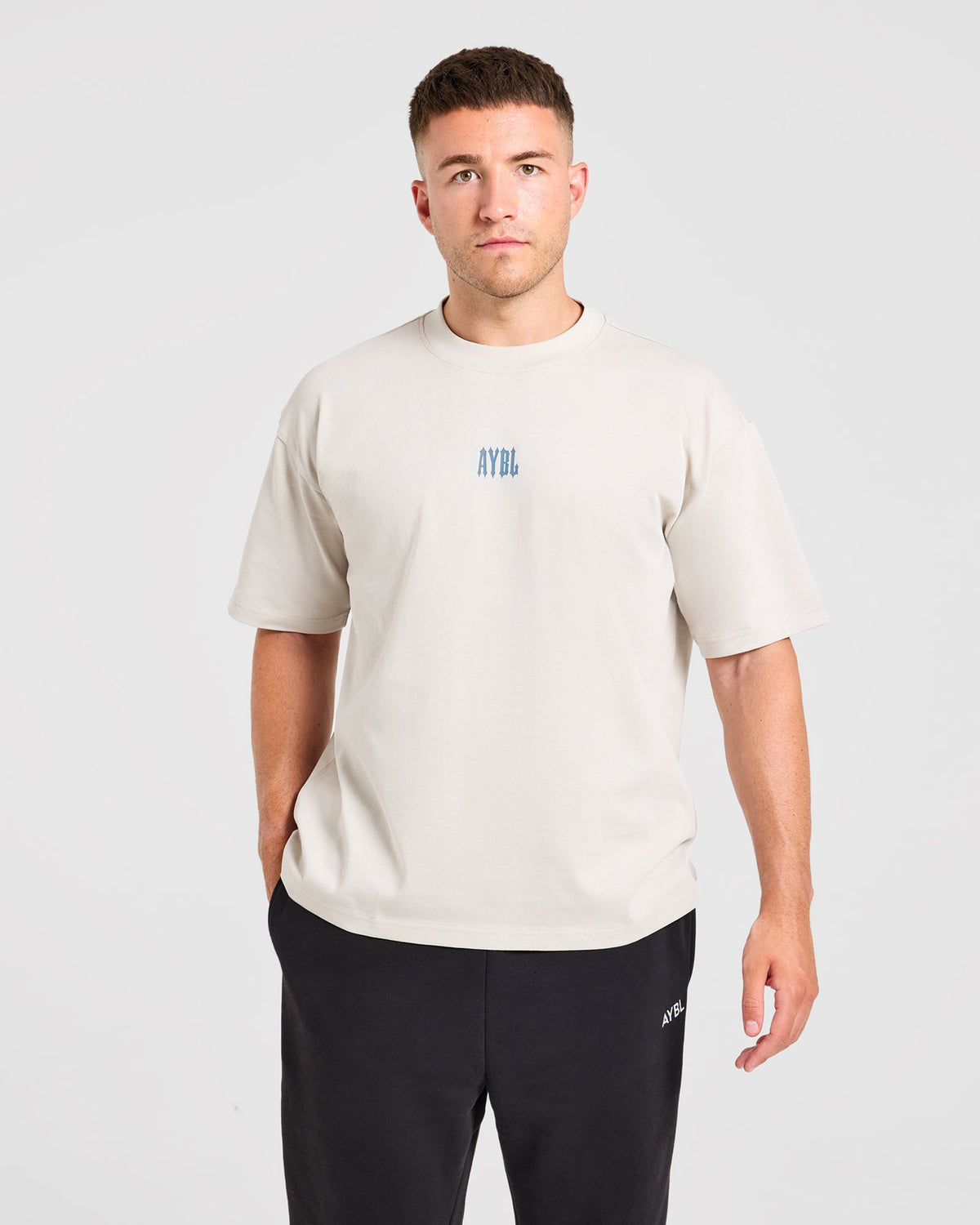 AYBL Iron Club Graphic Oversized T Shirt - Cloud Grau