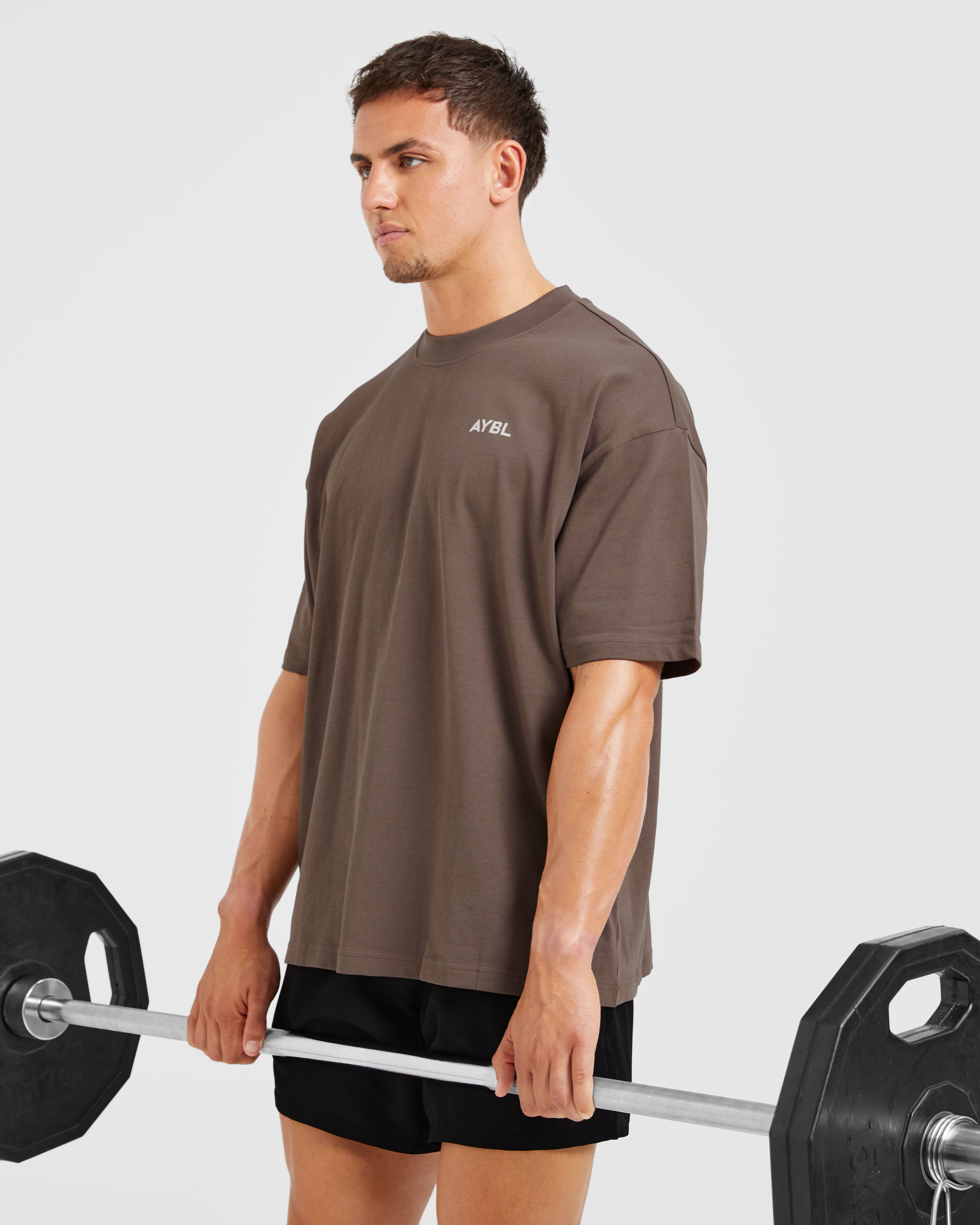 Essential Oversized T Shirt - Braun